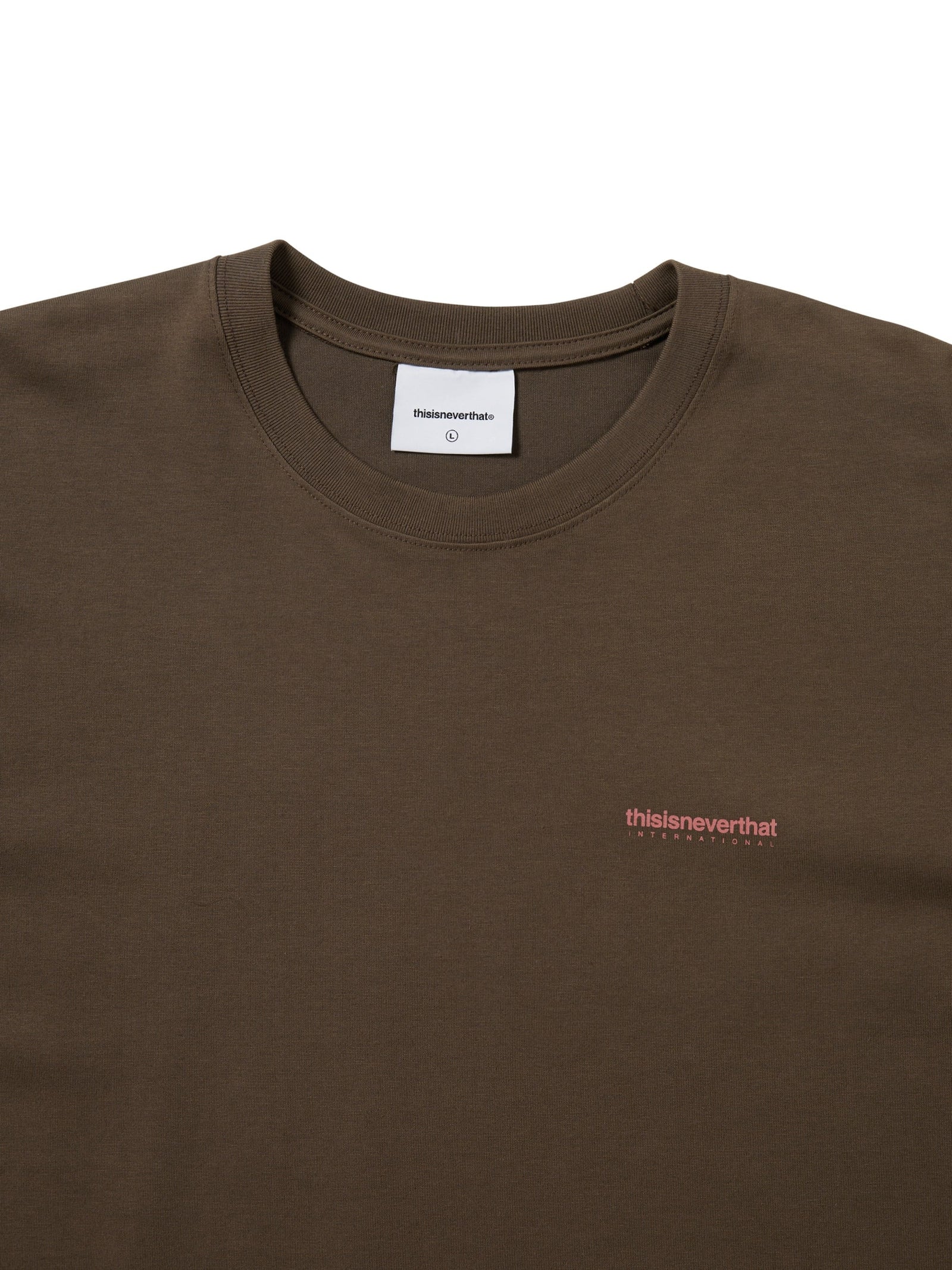 INTL. Logo Tee Brown / THISISNEVERTHAT