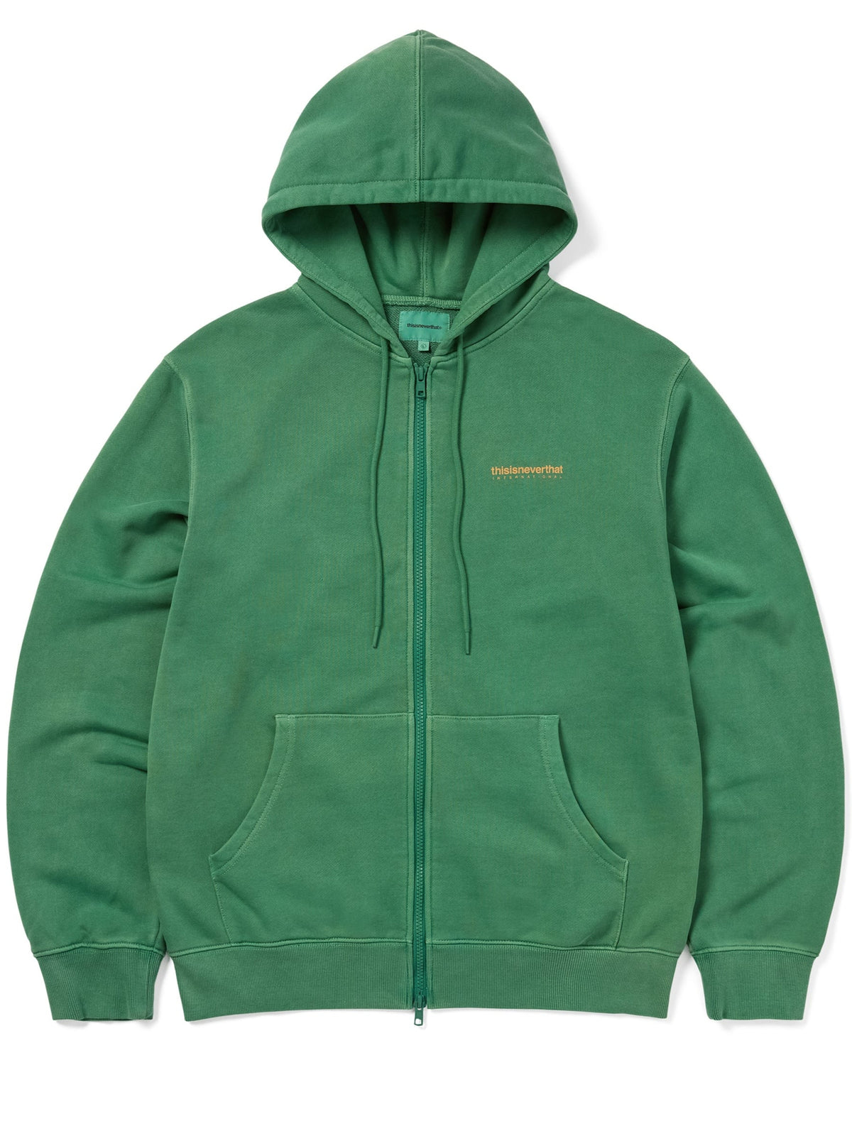 INTL. Logo Zip Up Hoodie/ thisisneverthat / deep green