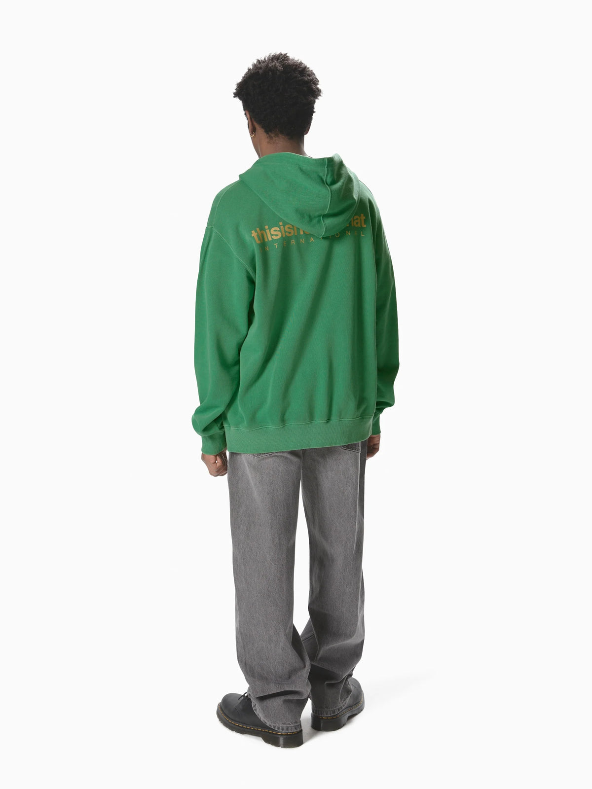 INTL. Logo Zip Up Hoodie/ thisisneverthat / deep green