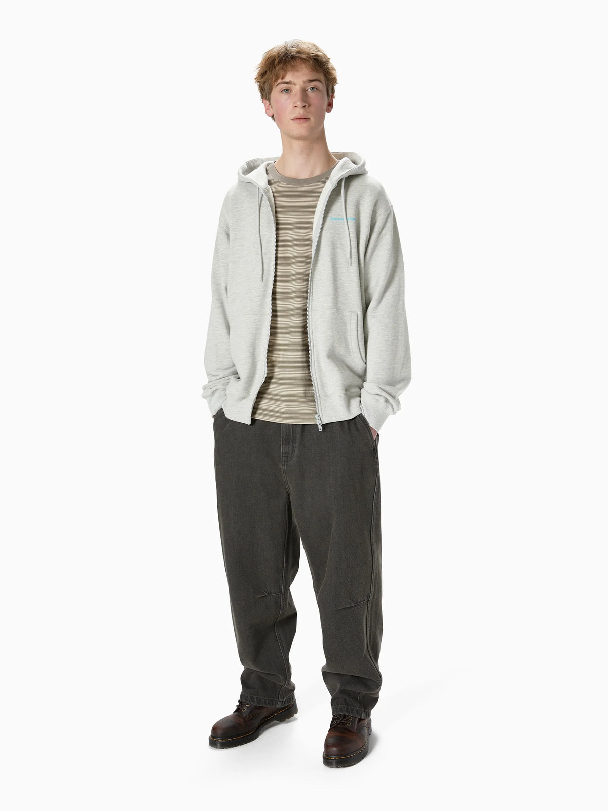 INTL. Logo Zip Up Hoodie / thisisneverthat / heather grey INTL. Logo Zip Up Hoodie / thisisneverthat / heather grey