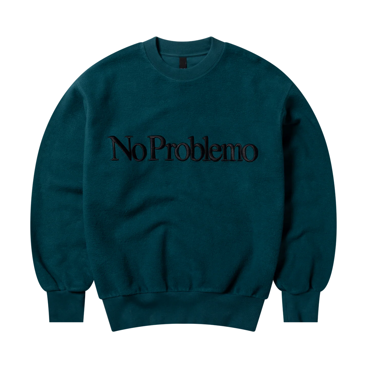 Reverse Fleece Sweatshirt / no roblemo / teal
