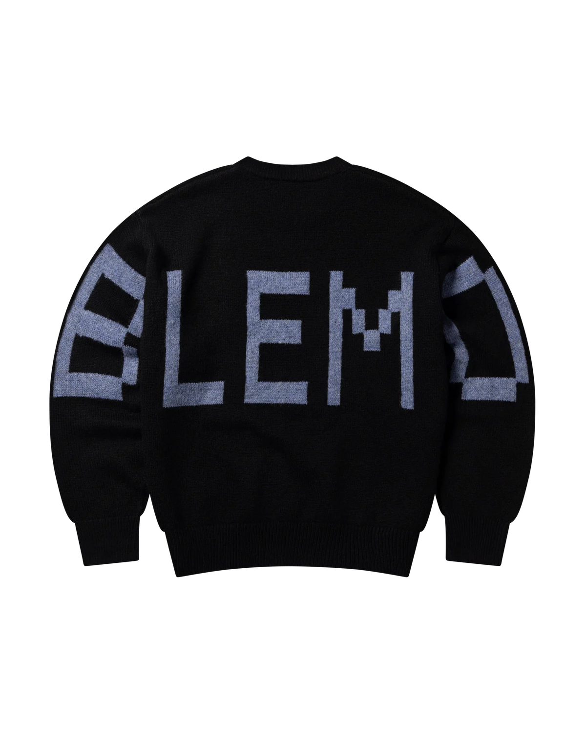 Gradient Knit Jumper / no problemo / black