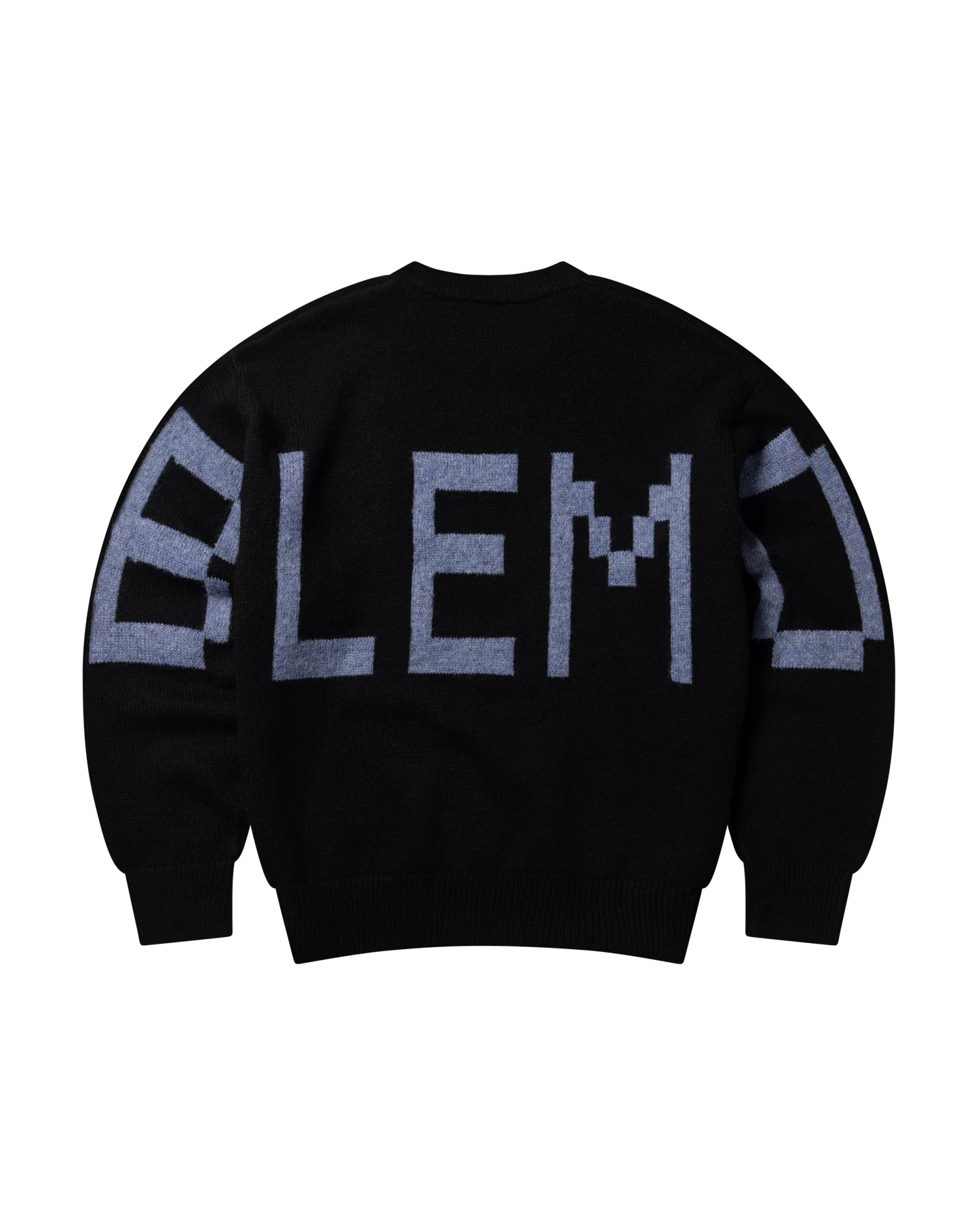Gradient Knit Jumper / no problemo / black