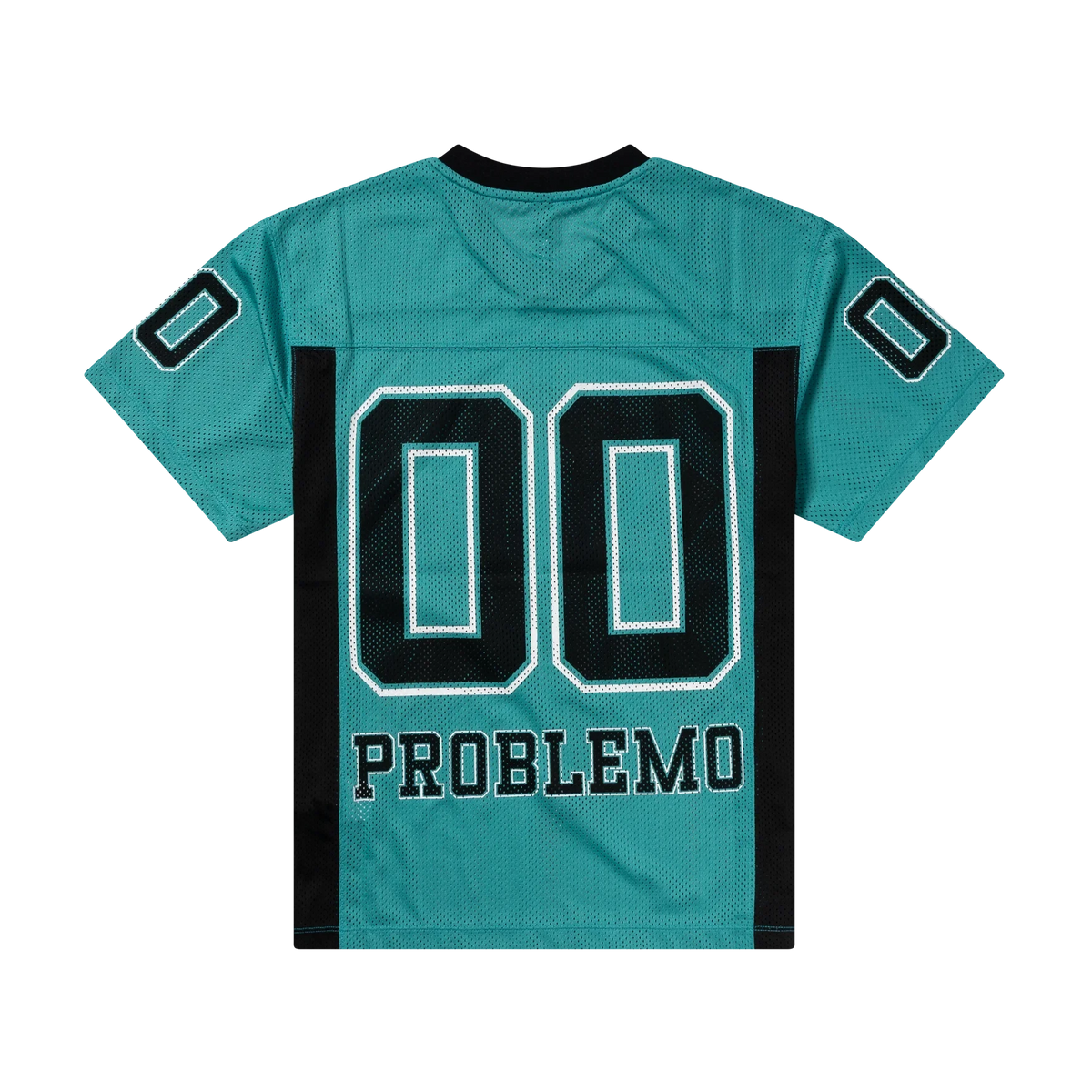 NYP SPORTS POLY SS JERSEY / no problemo / aqua