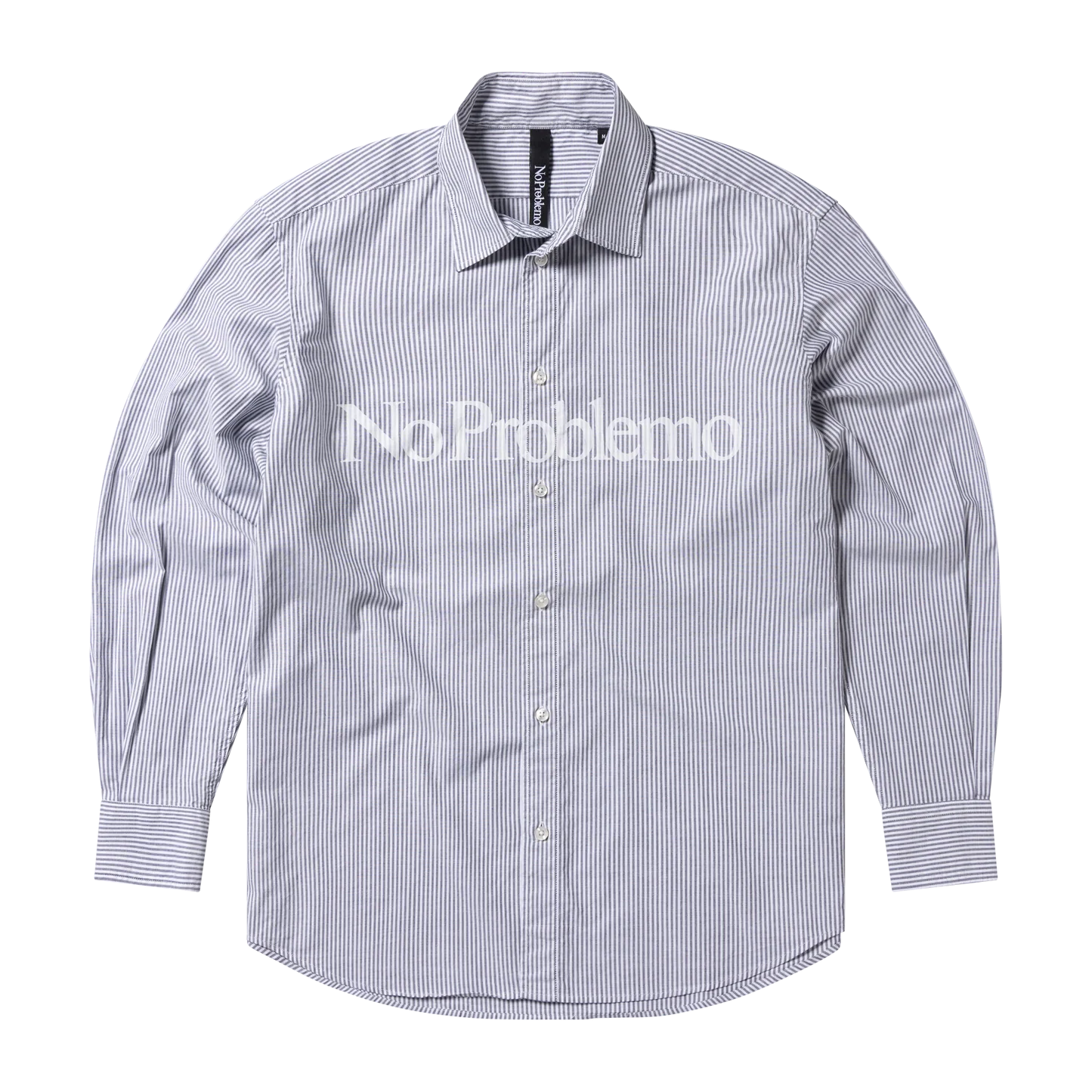 No Problemo Oxford Stripe LS Shirt / grey