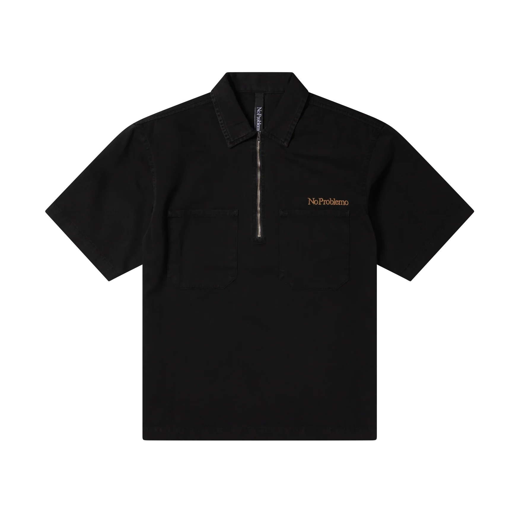MINI PROBLEMO SS WORK SHIRT - TWILL / black