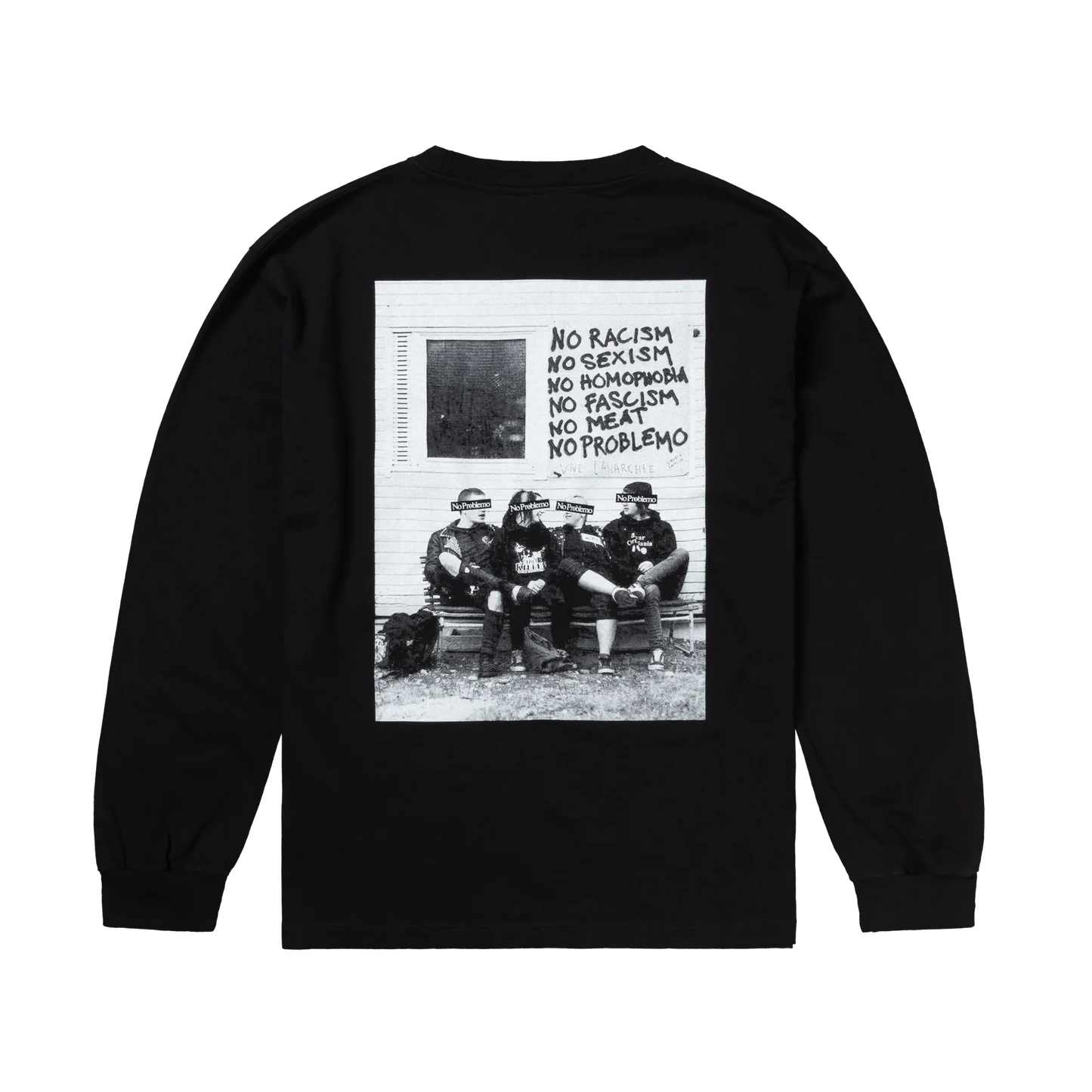 No War Ls Tee / no problemo / black