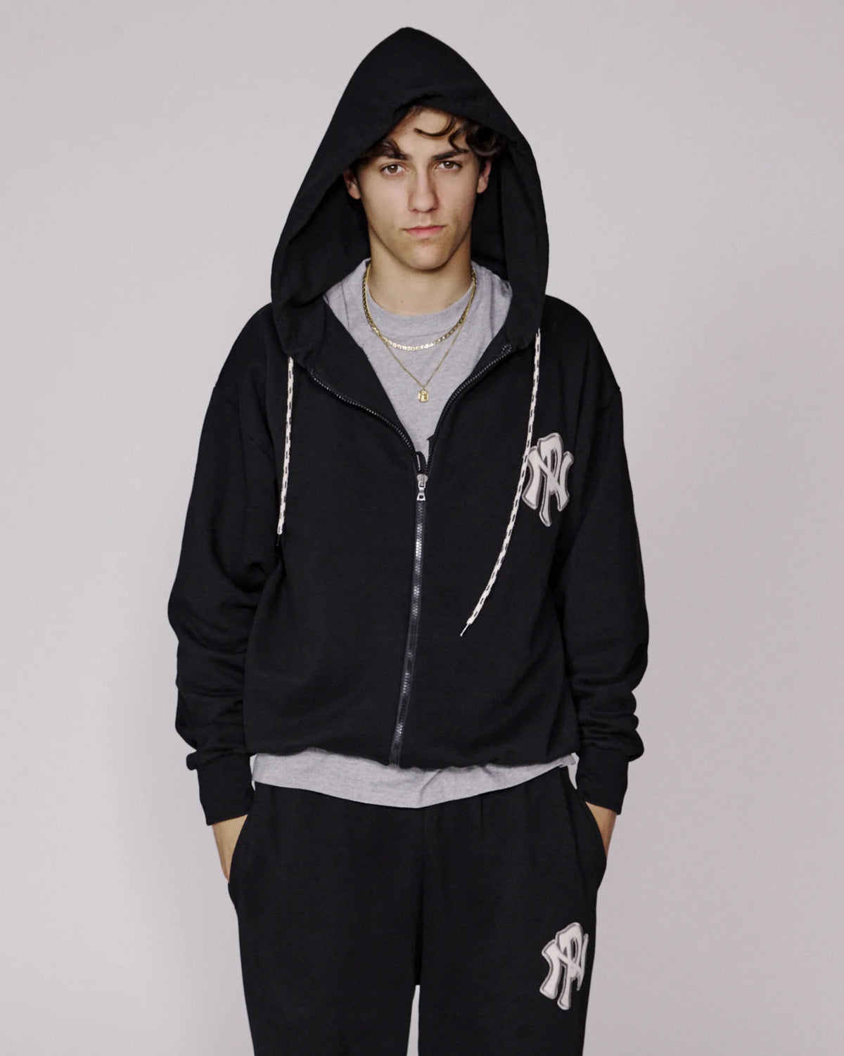 NYP Zip Hoodie / no problemo / black