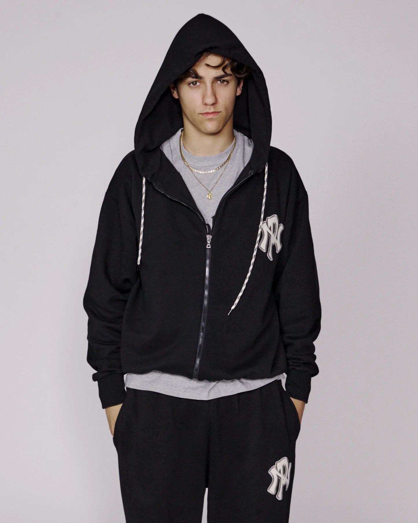 NYP Zip Hoodie / no problemo / black