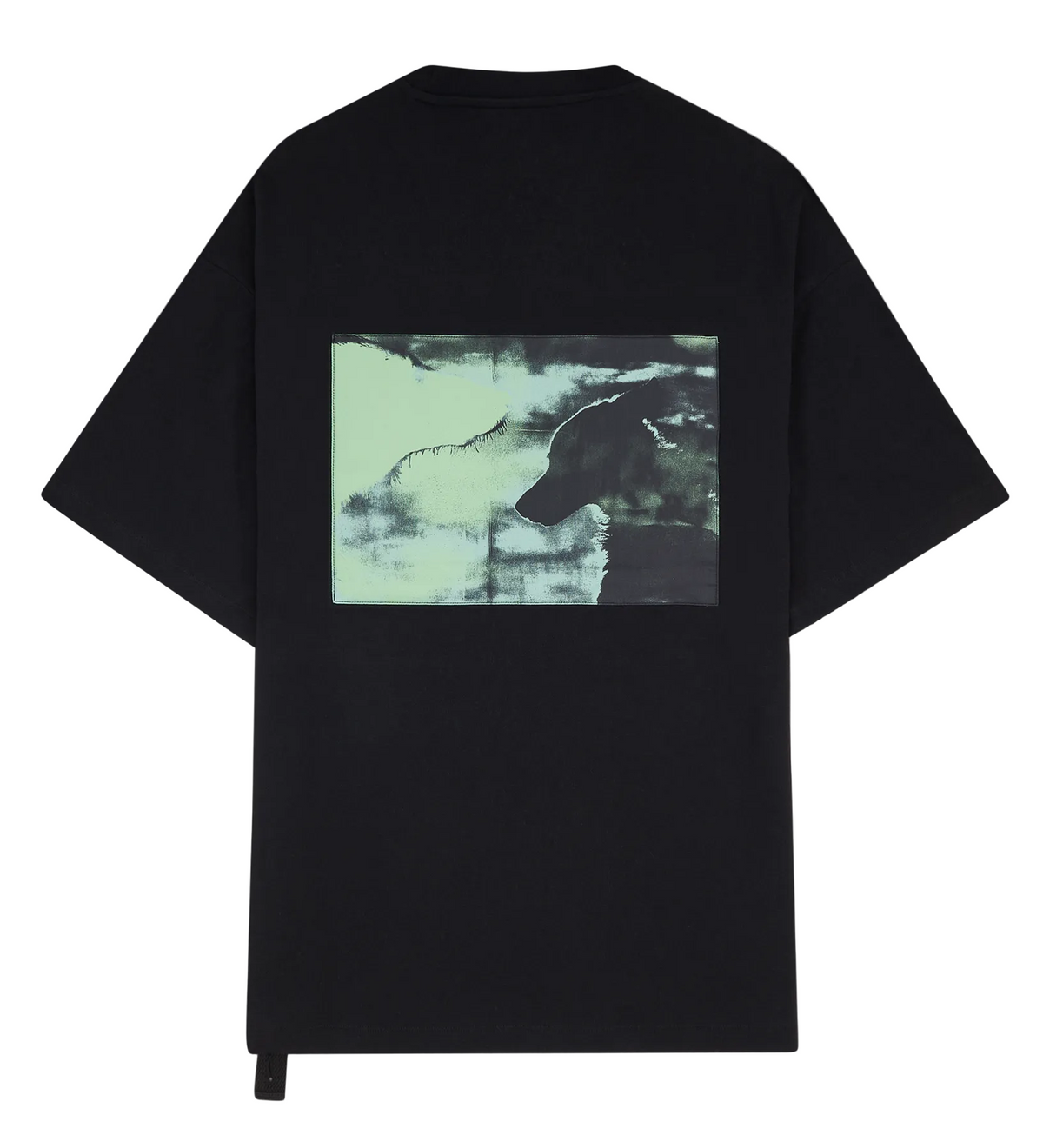 Dogs Print Oversized Fit T-Shirt  black / peacemaker oamc
