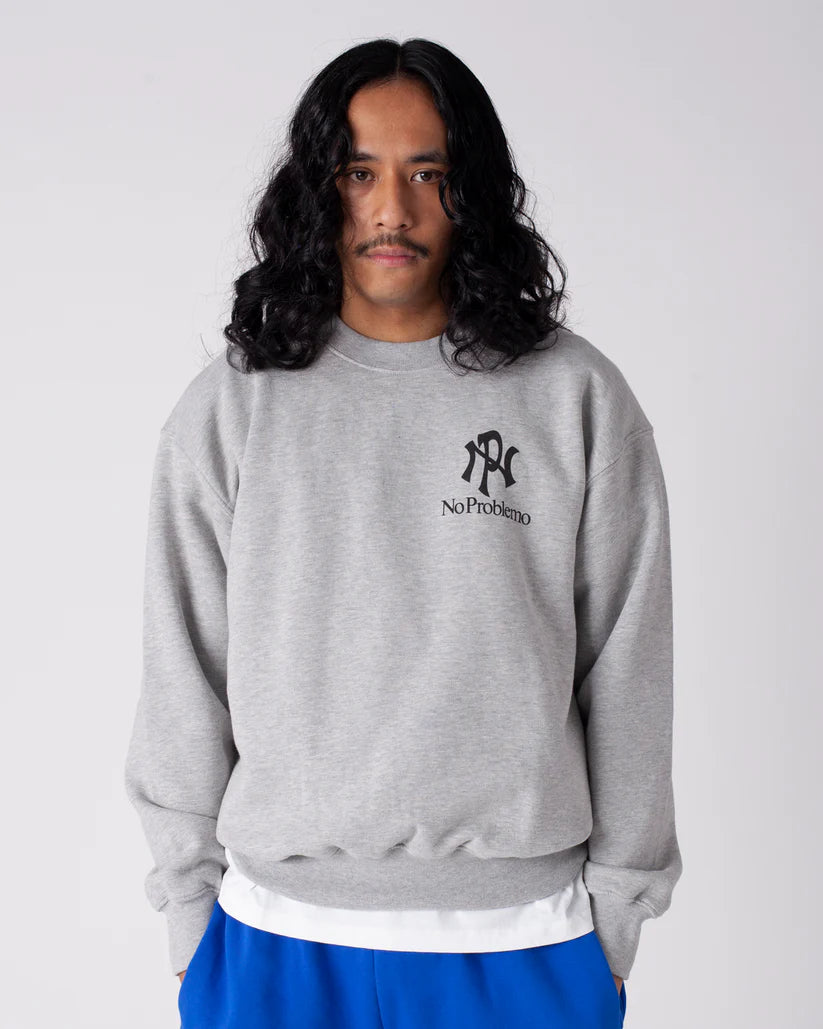 NYP Sweatshirt / NO PROBLEMO / GREY MARL