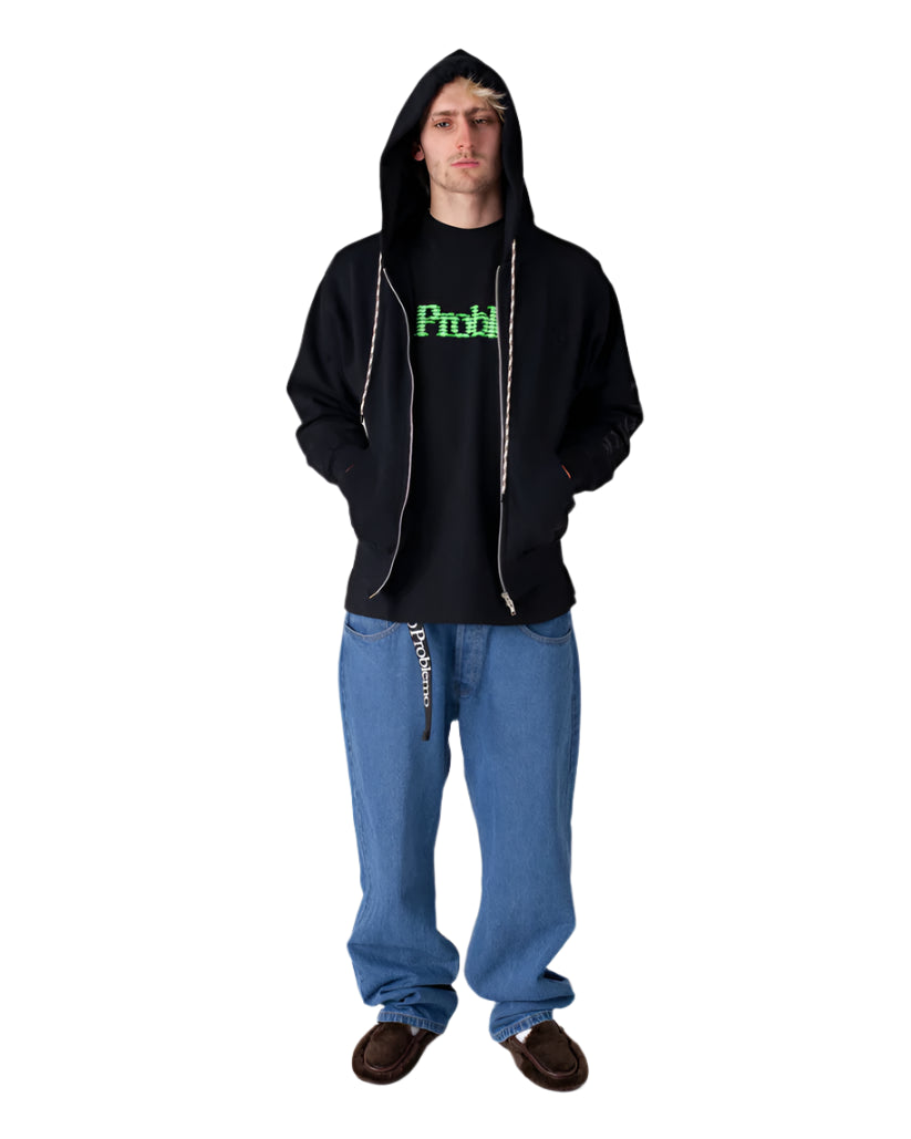 Alien-O Zip Through Hoodie / no problemo / black