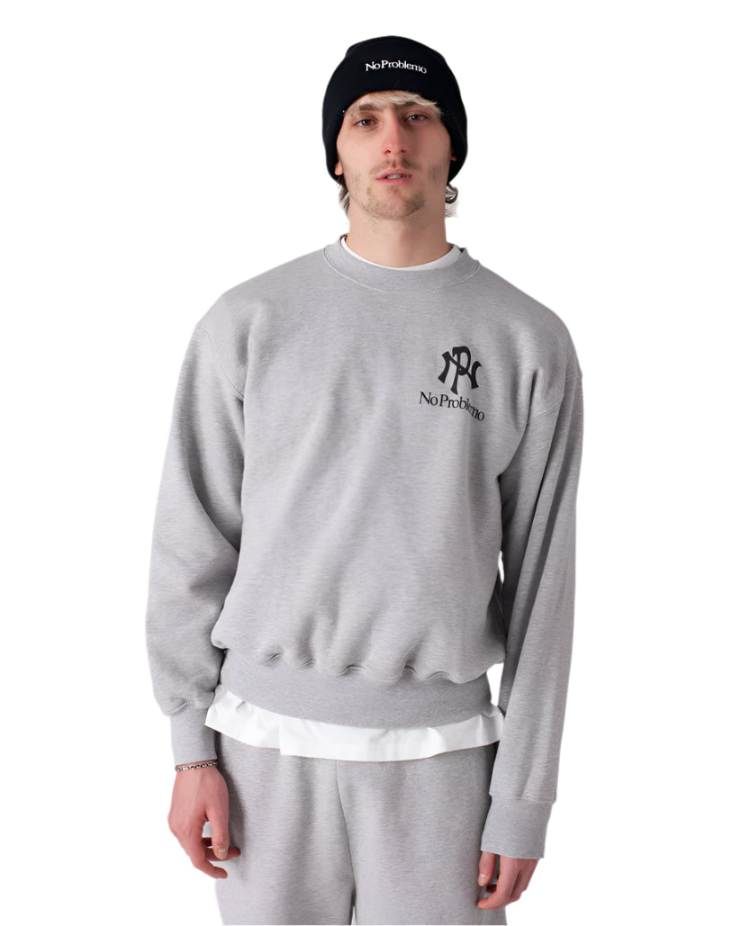 NYP Sweatshirt / NO PROBLEMO / GREY MARL