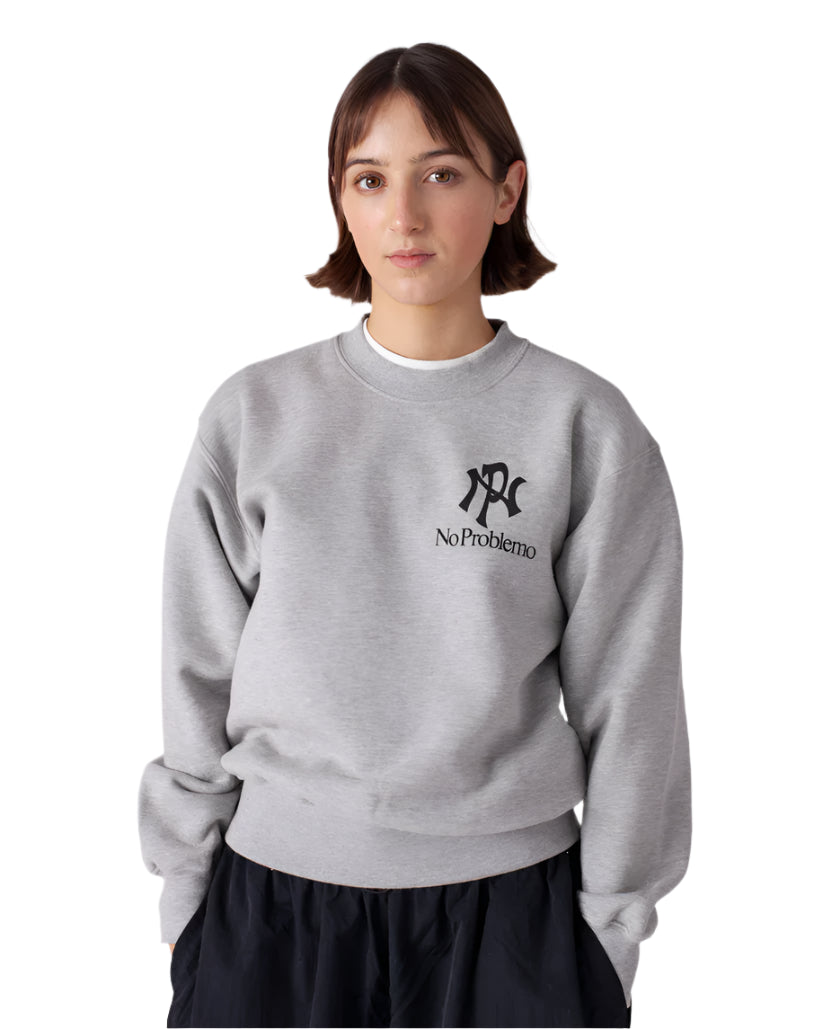 NYP Sweatshirt / NO PROBLEMO / GREY MARL