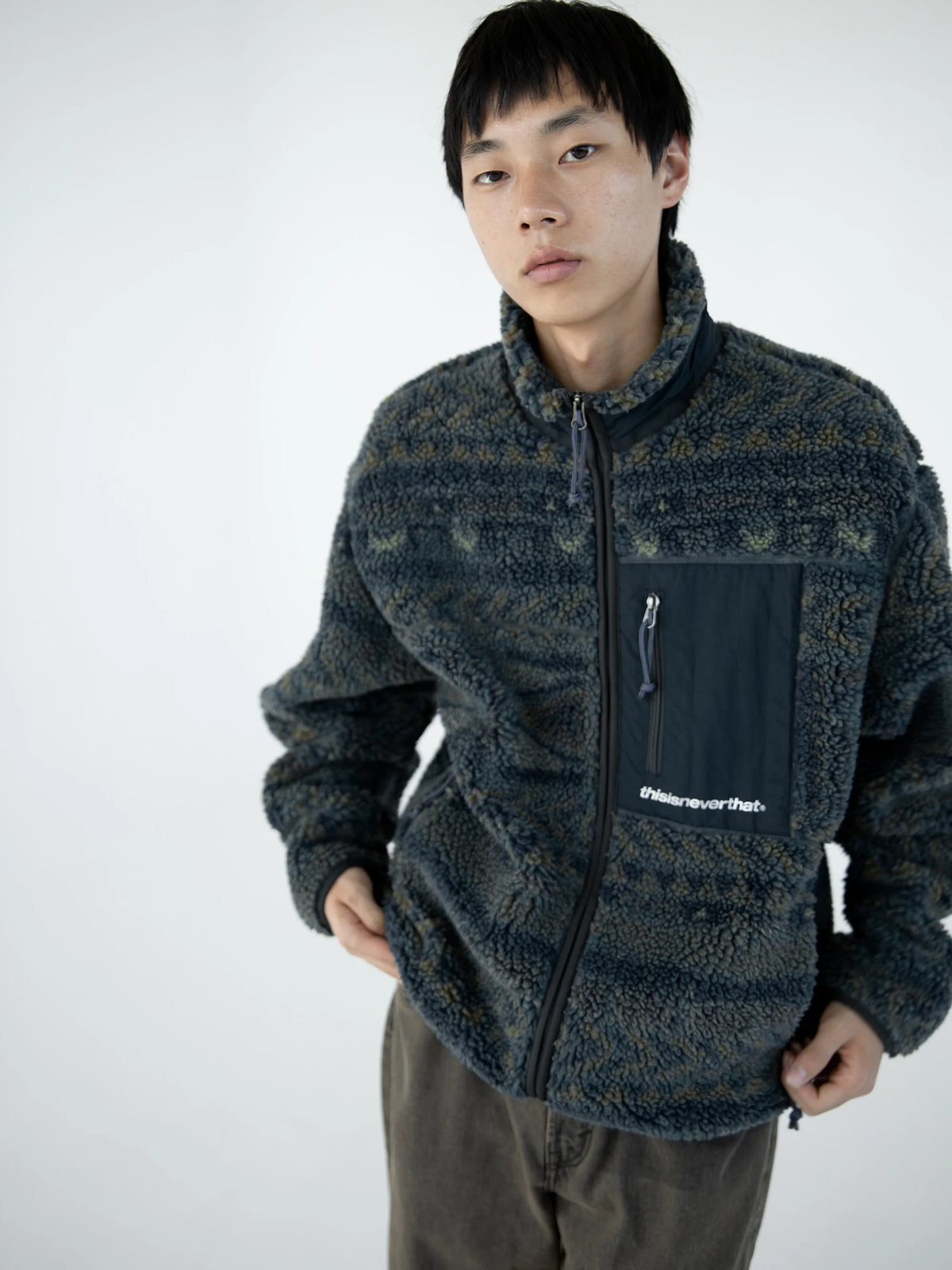 SP Sherpa Fleece Jacket Navy / THISISNEVERTHAT / NAVY