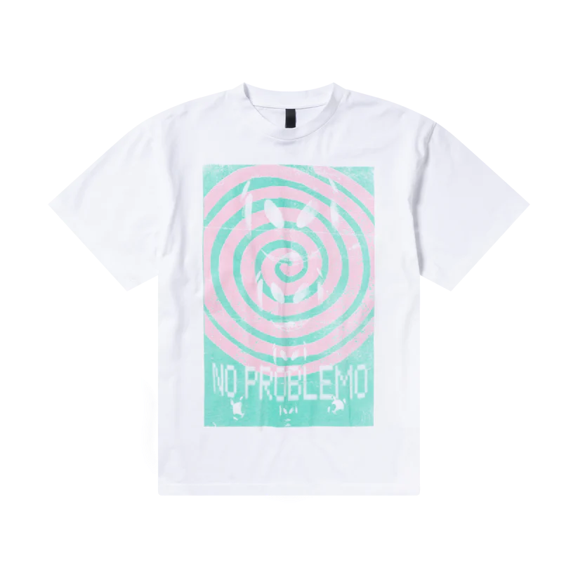 SPIRAL SS TEE / no problemo / white