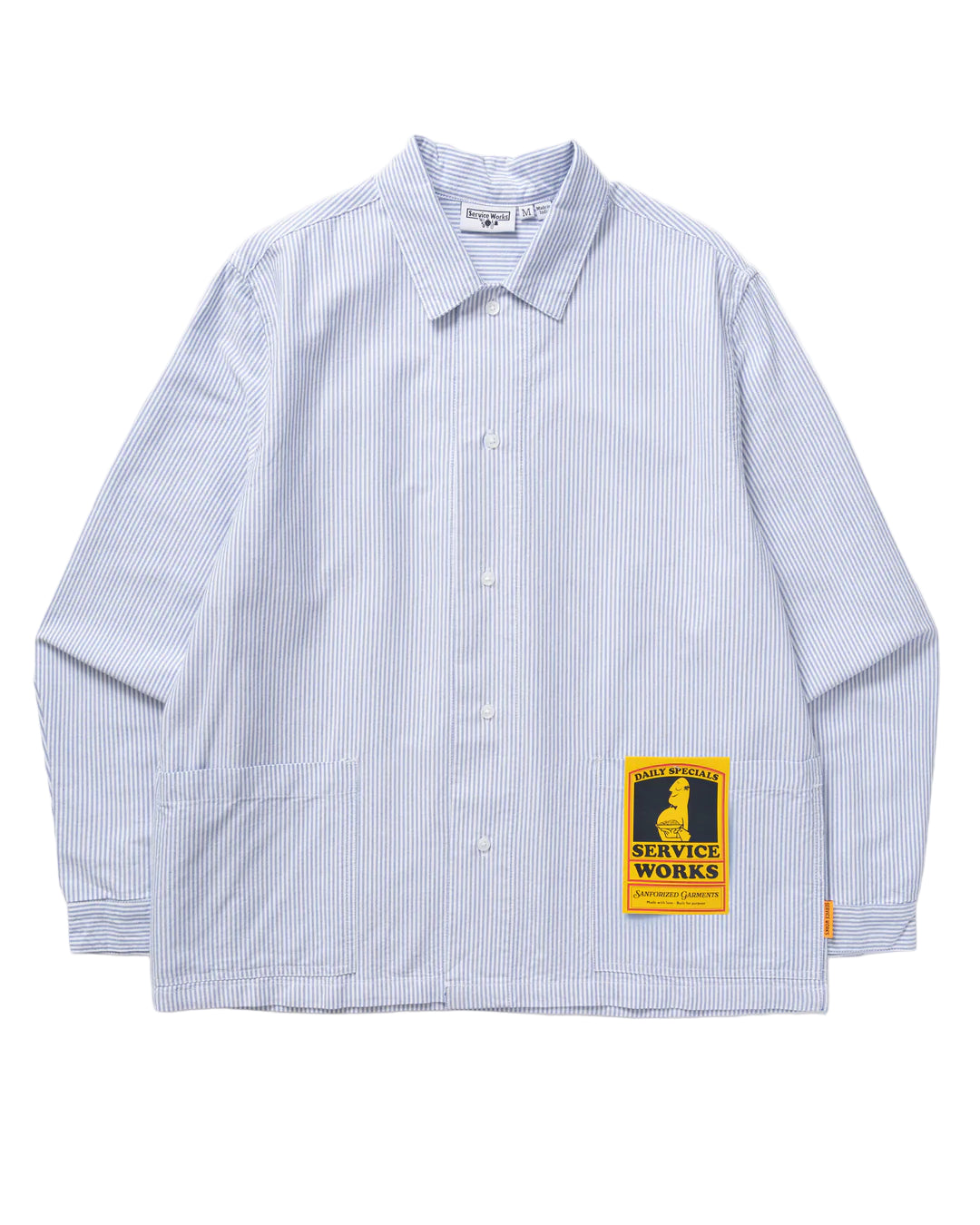 Waiter Shirt - Oxford Blue Stripe / service works