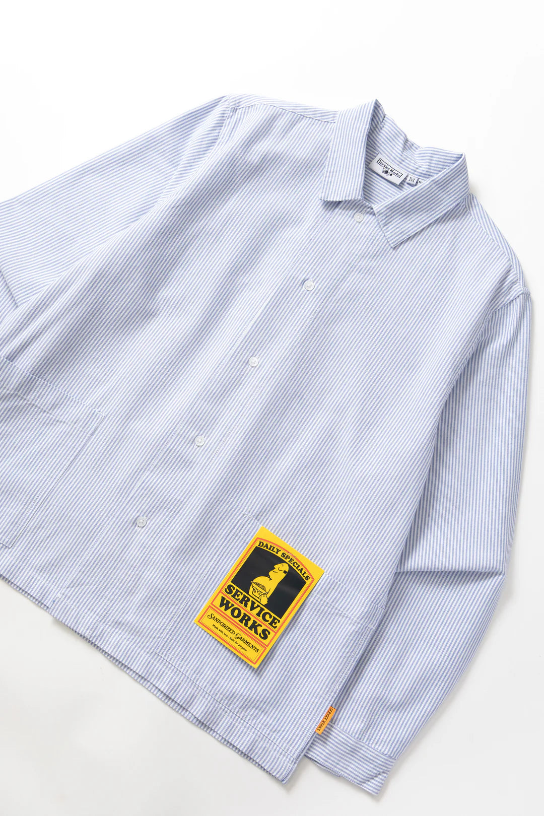 Waiter Shirt - Oxford Blue Stripe / service works