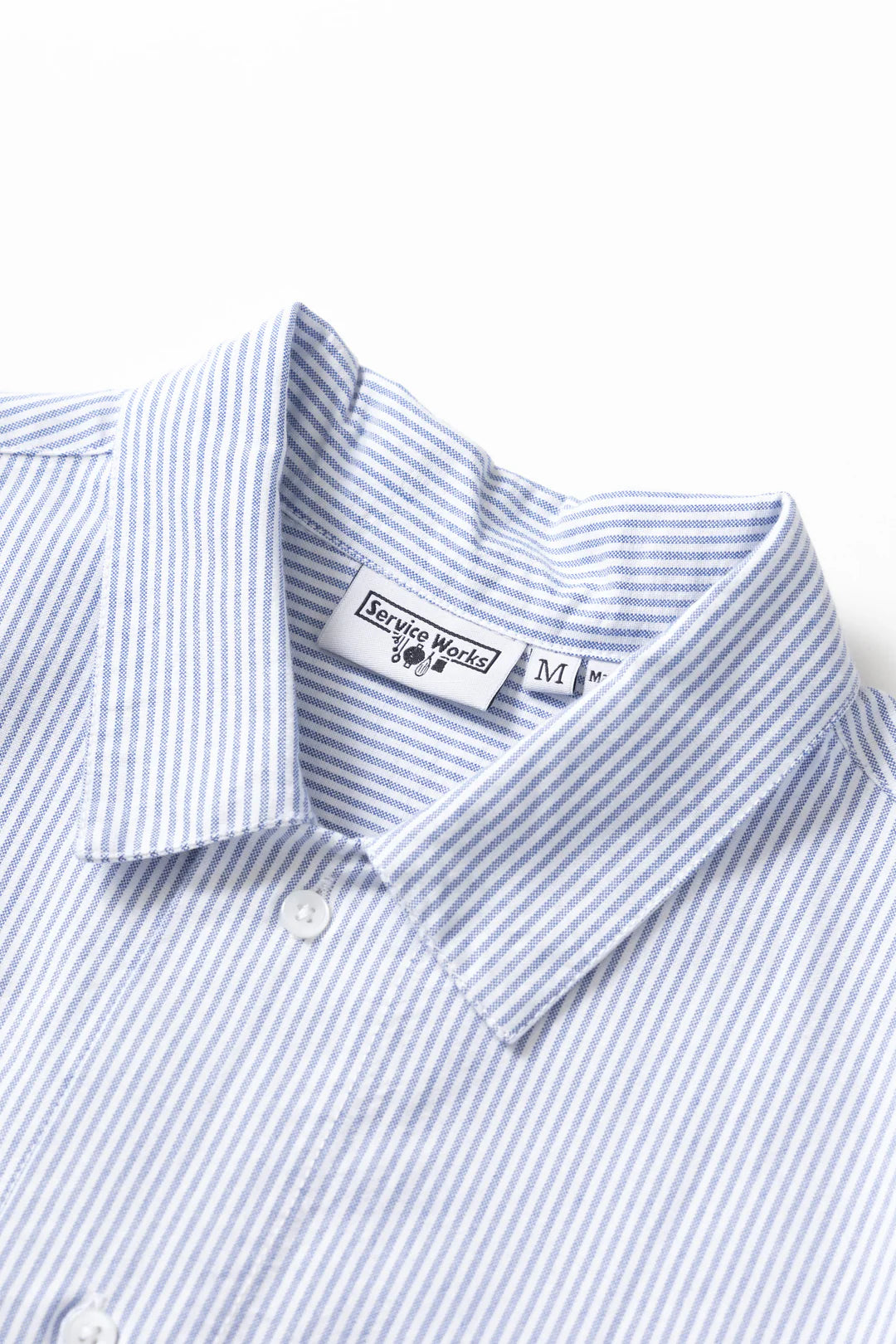 Waiter Shirt - Oxford Blue Stripe / service works
