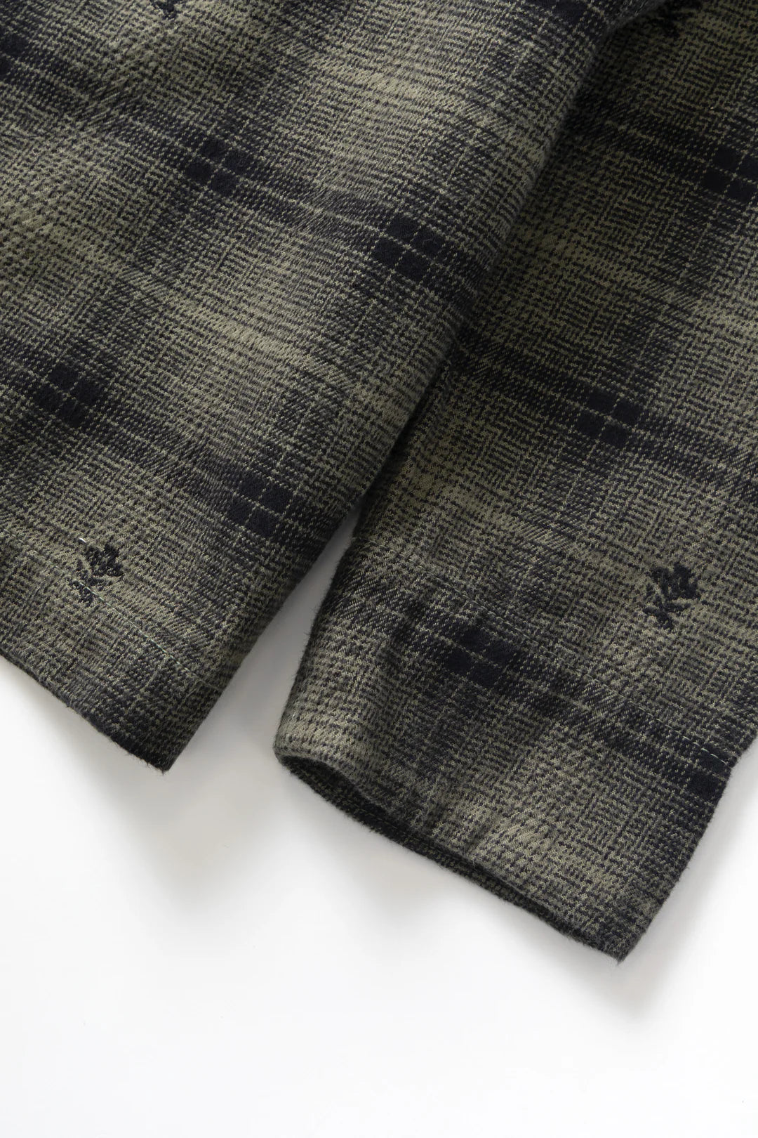 Thistle Plaid Front Of House Jacket - Olive / SERVICE WORKS