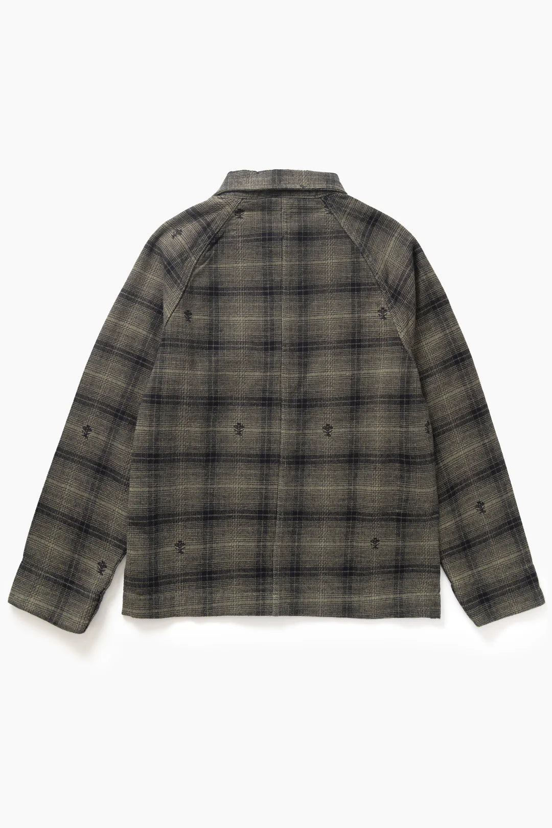 Thistle Plaid Front Of House Jacket - Olive / SERVICE WORKS