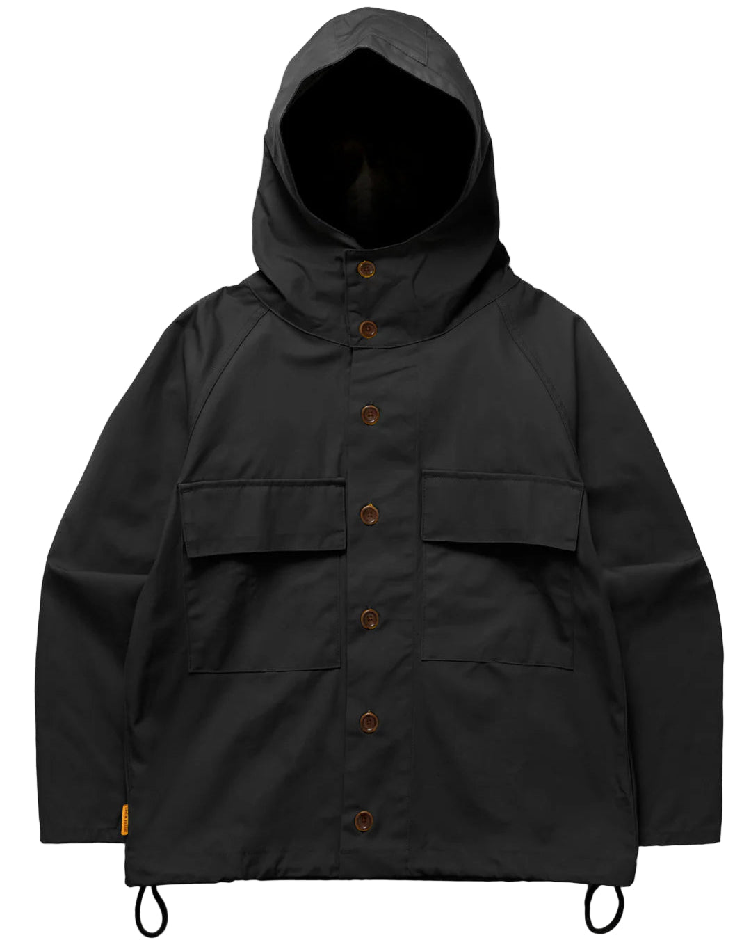 Waxed Cotton Allotment Parka - Black / service works