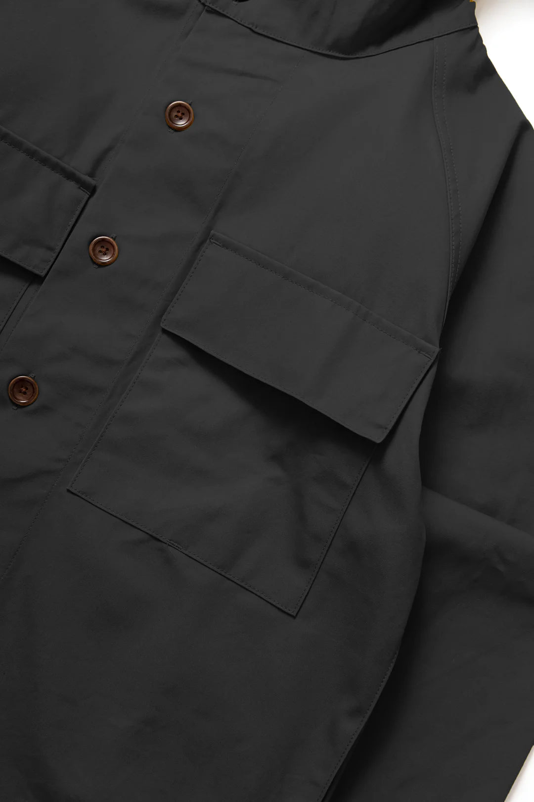Waxed Cotton Allotment Parka - Black / service works