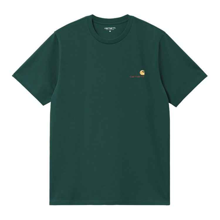 S/S American Script T-Shirt / carhartt wip / dark fir