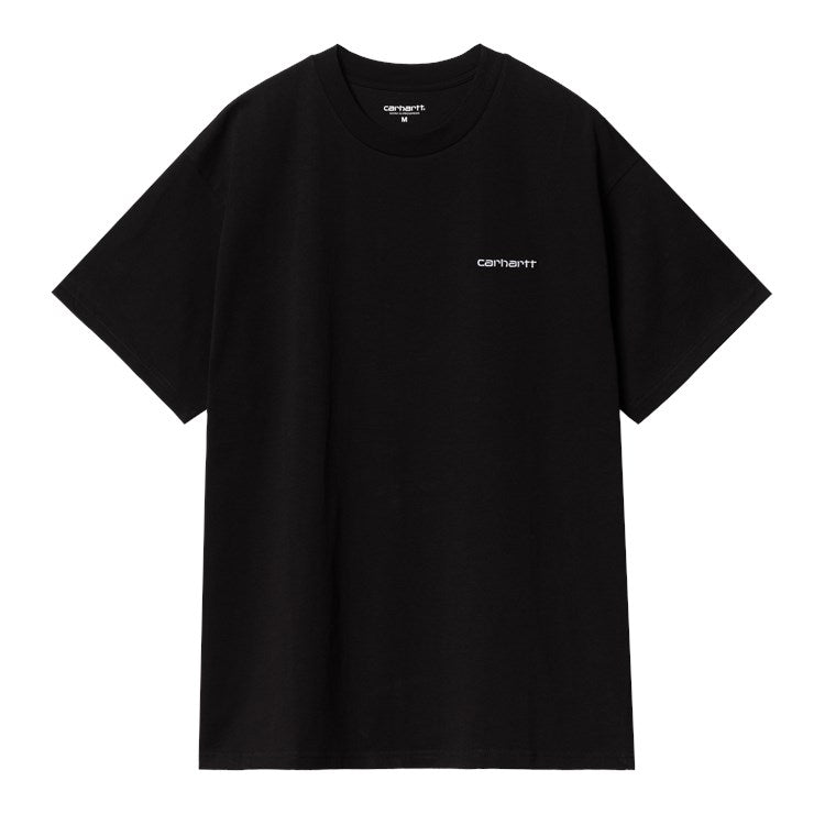 S/S Script Embroidery T-Shirt / CARHARTT WIP / black