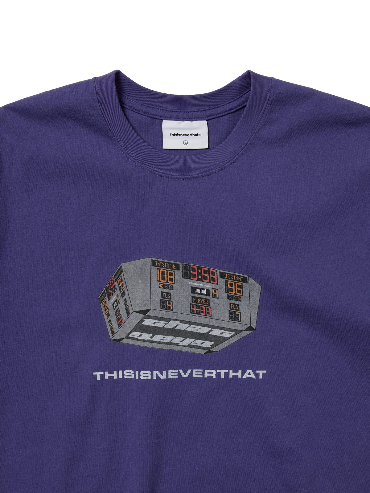 Scoreboard Tee Violet Blue / THISISNEVERTHAT