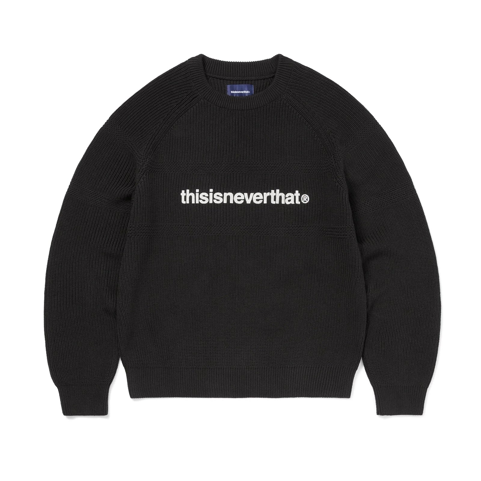 T-Logo Knit Sweater Black / THISISNEVERTHAT