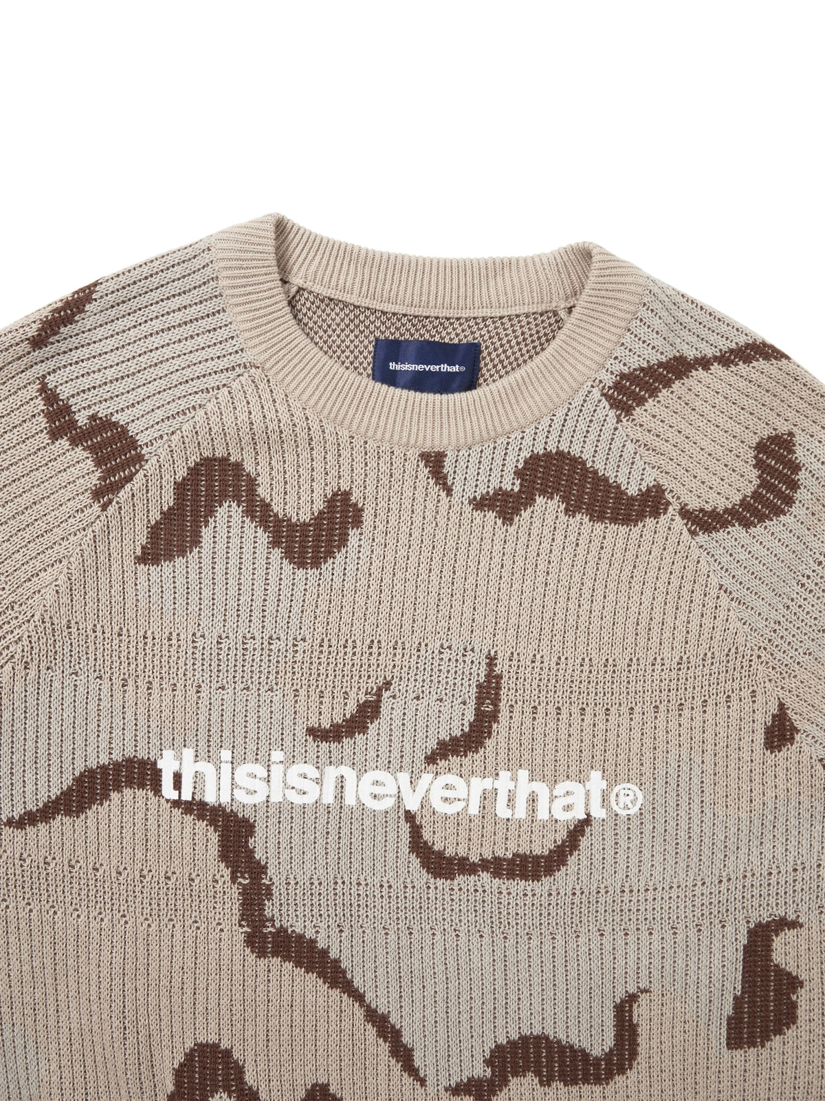 T-Logo Knit Sweater Camo /  THISISNEVERTHAT