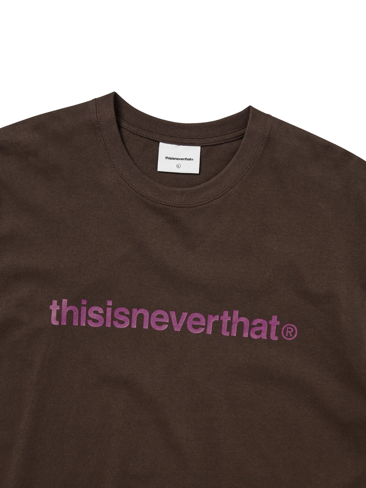 T-Logo Tee Dark Chocolate / thisisneverthat