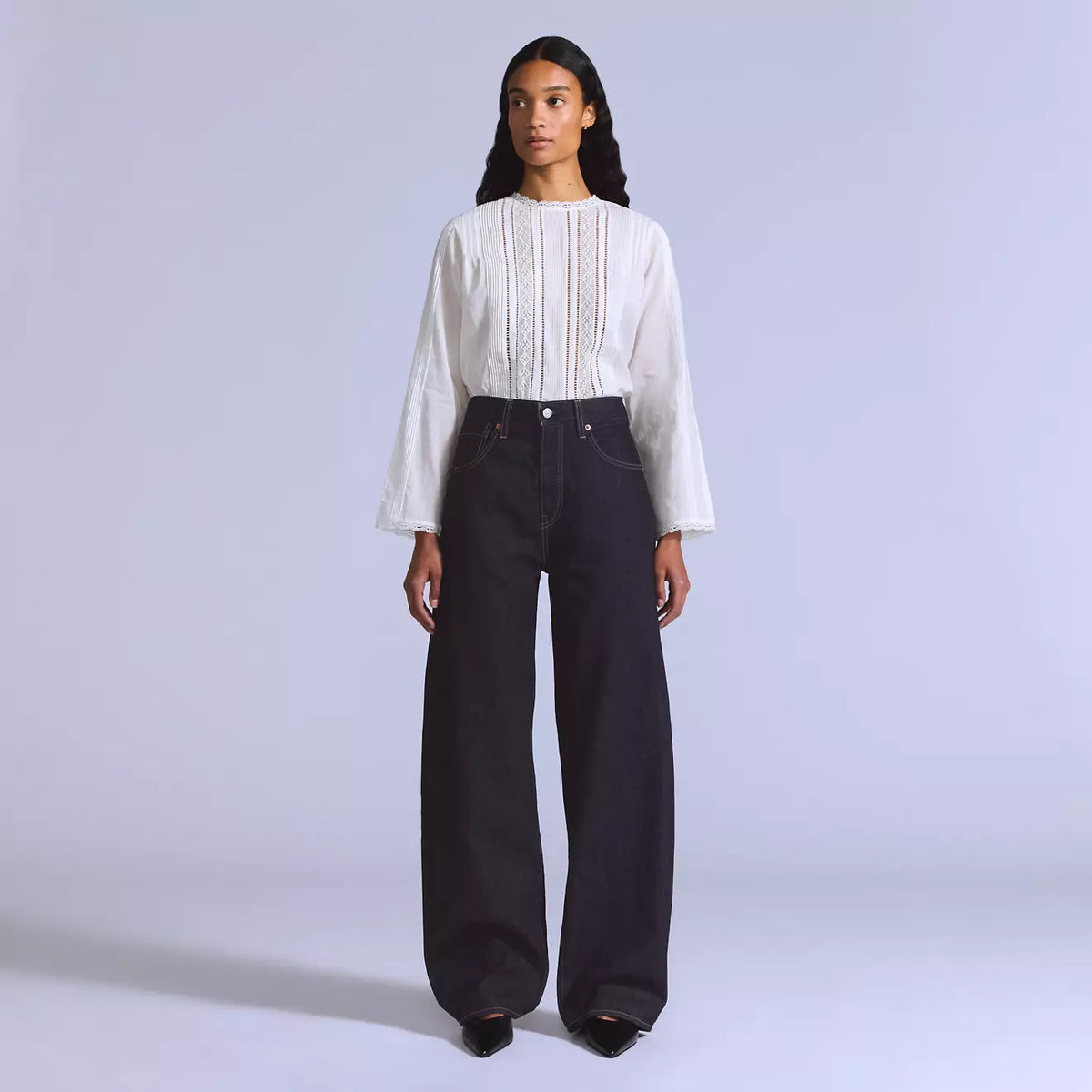 women's Drop Barrel Jeans / Levi's® Blue Tab™ / dark wash