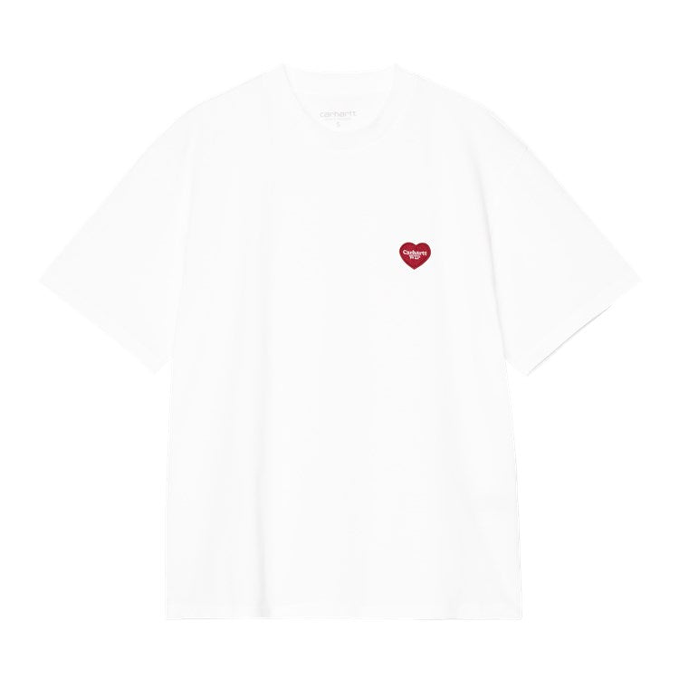 W' S/S Heart Patch T-Shirt  / CARHARTT WIP / WHITE