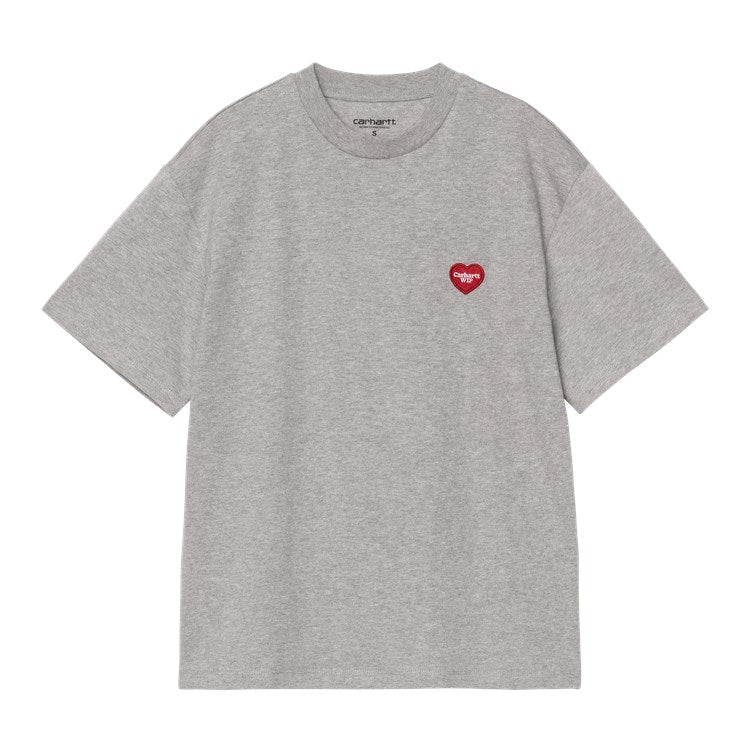 W&#39; S/S Heart Patch T-Shirt / carhartt wip / grey heather
