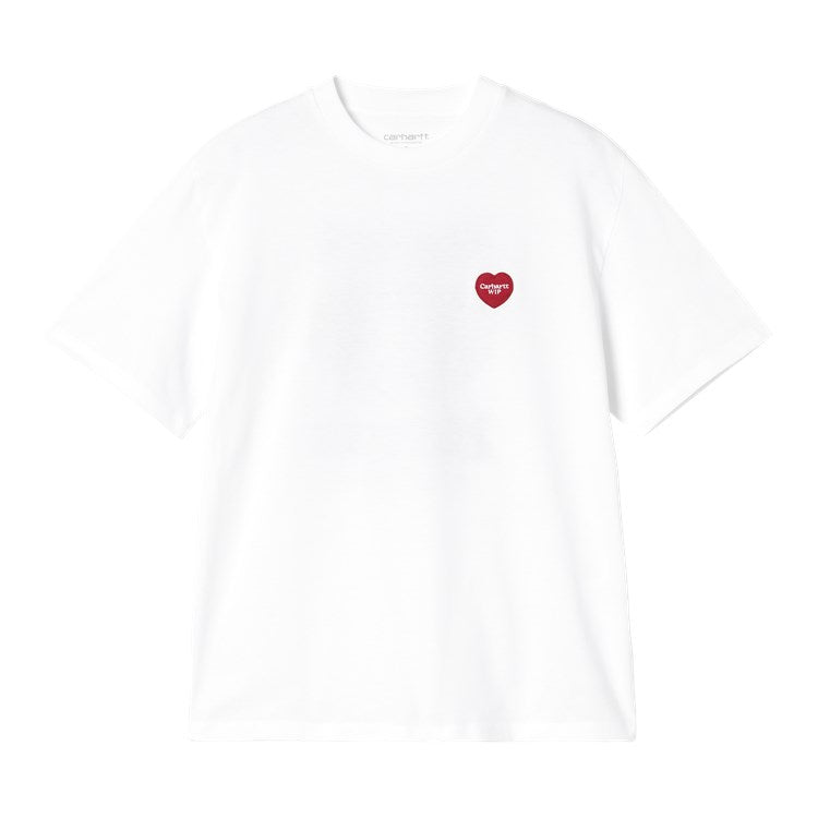 W' S/S Heart II Hartt T-Shirt / carhartt wip / white