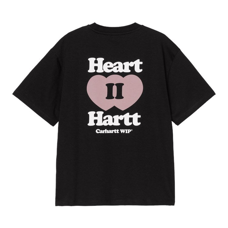 W&#39; S/S Heart II Hartt T-Shirt / carhartt wip / black