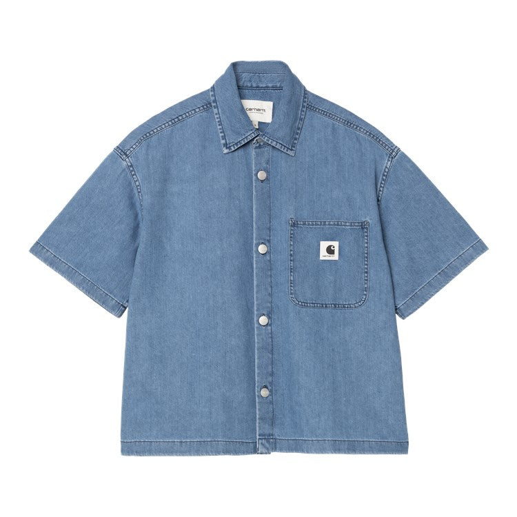 W' S/S Lovilia Shirt / carhartt wip / blue stone washed