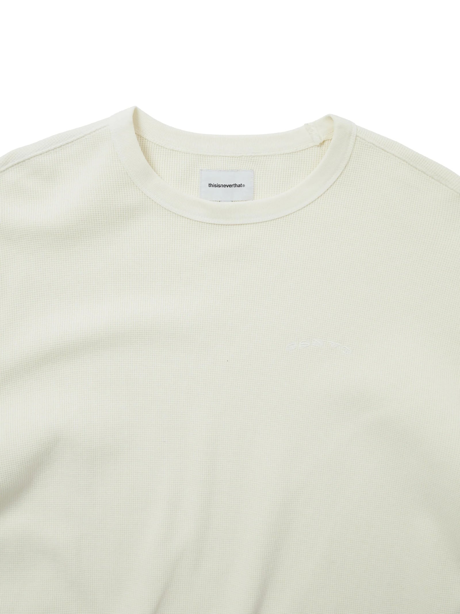 Waffle L/S Tee Ivory / thisisneverthat