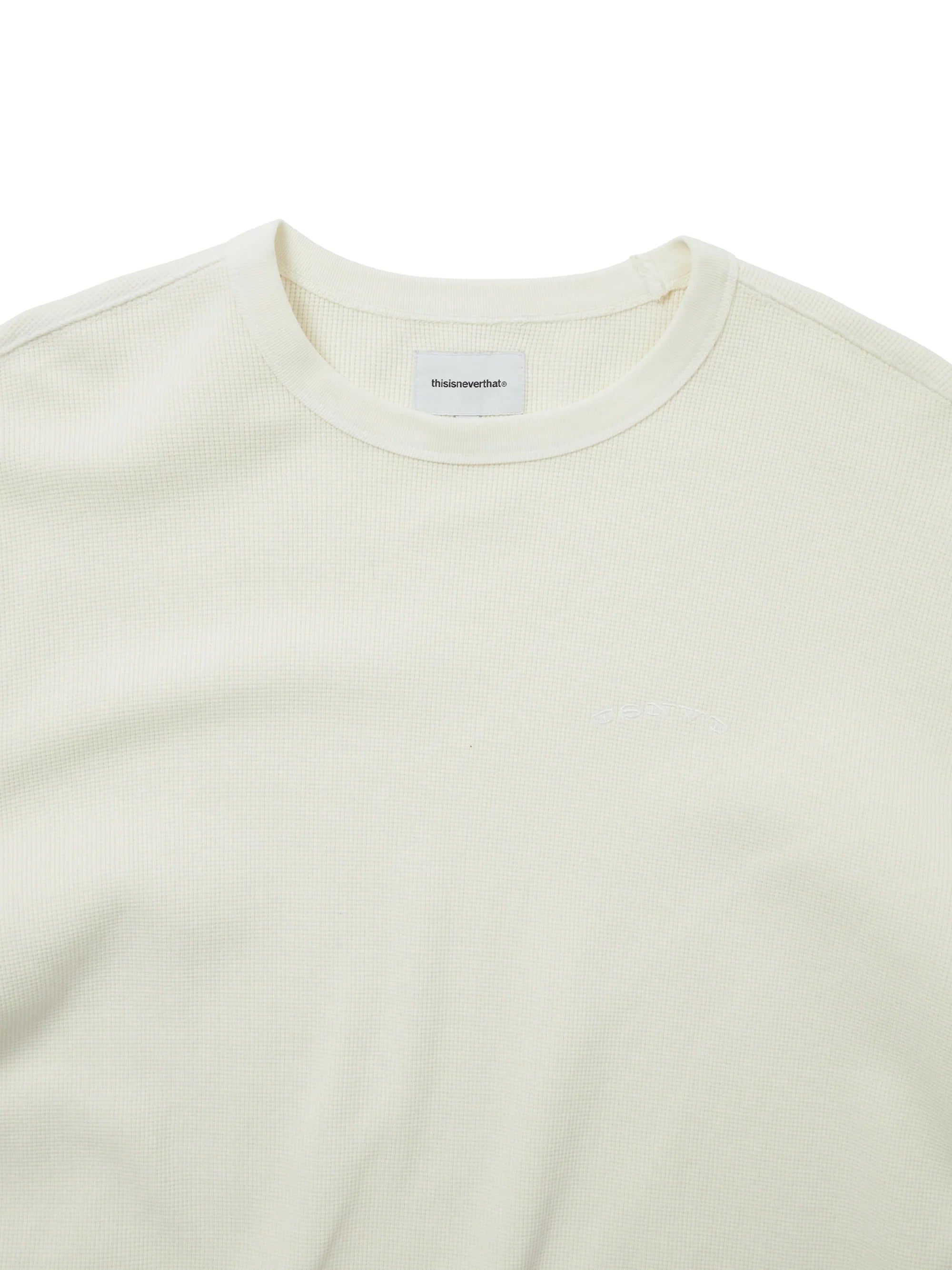 Waffle L/S Tee Ivory / thisisneverthat