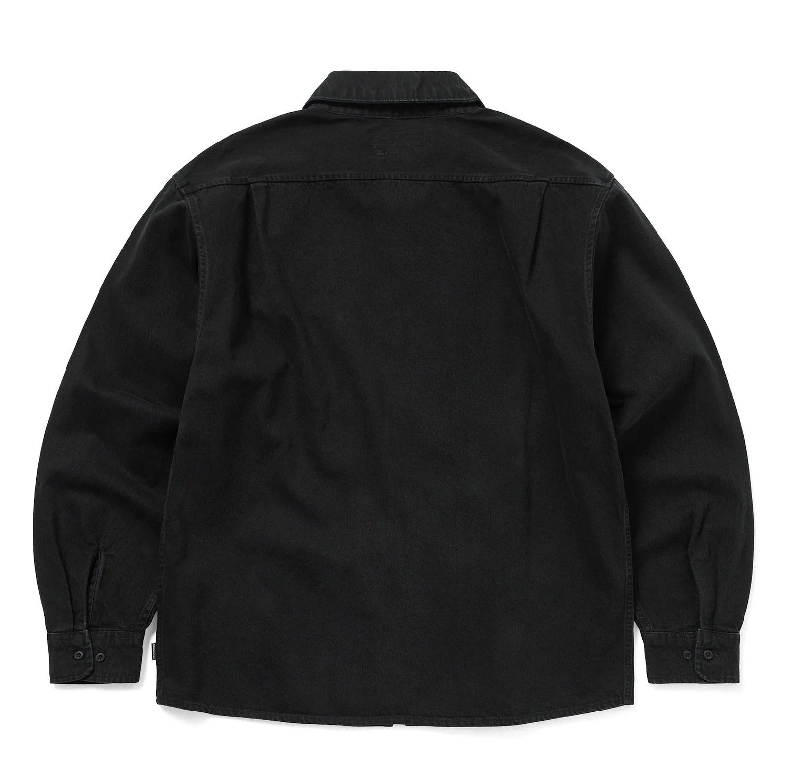 Washed Denim Zip Shirt Black / thisisneverthat