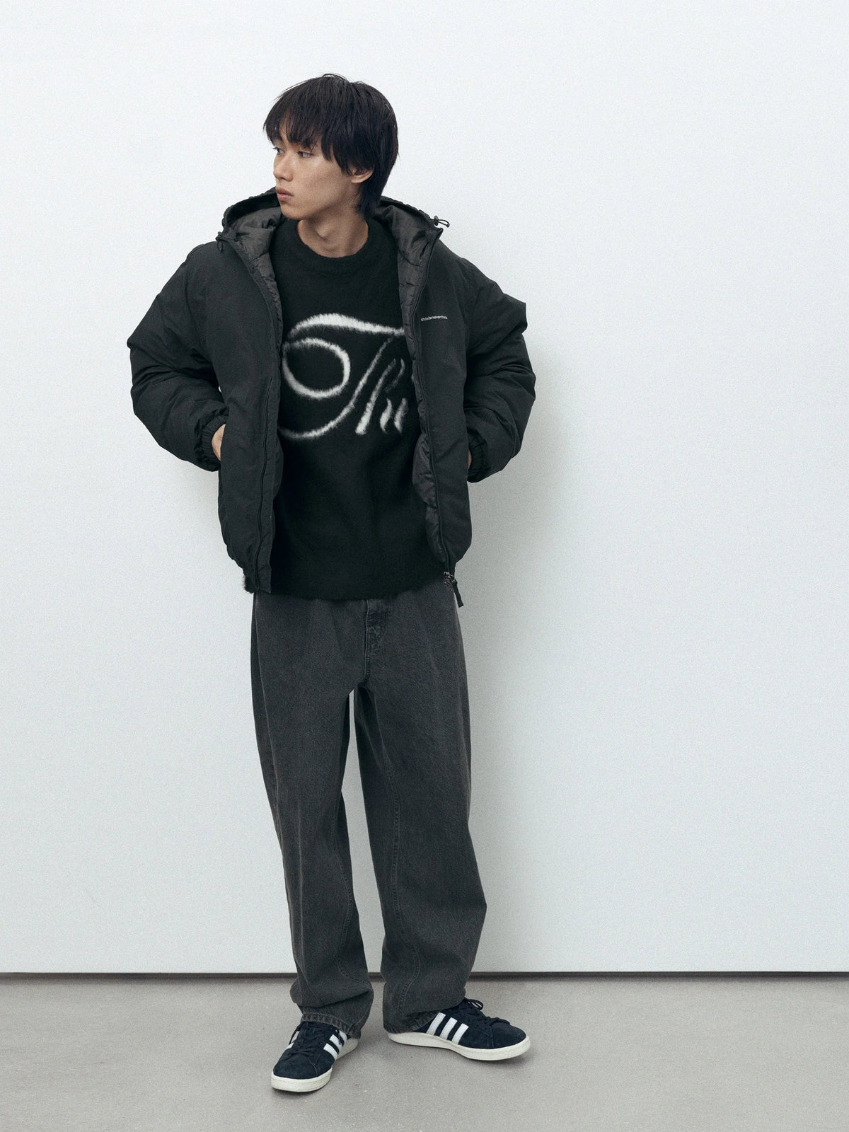 Washed Down Puffer Jacket / THISISNEVERTHAT / BLACK