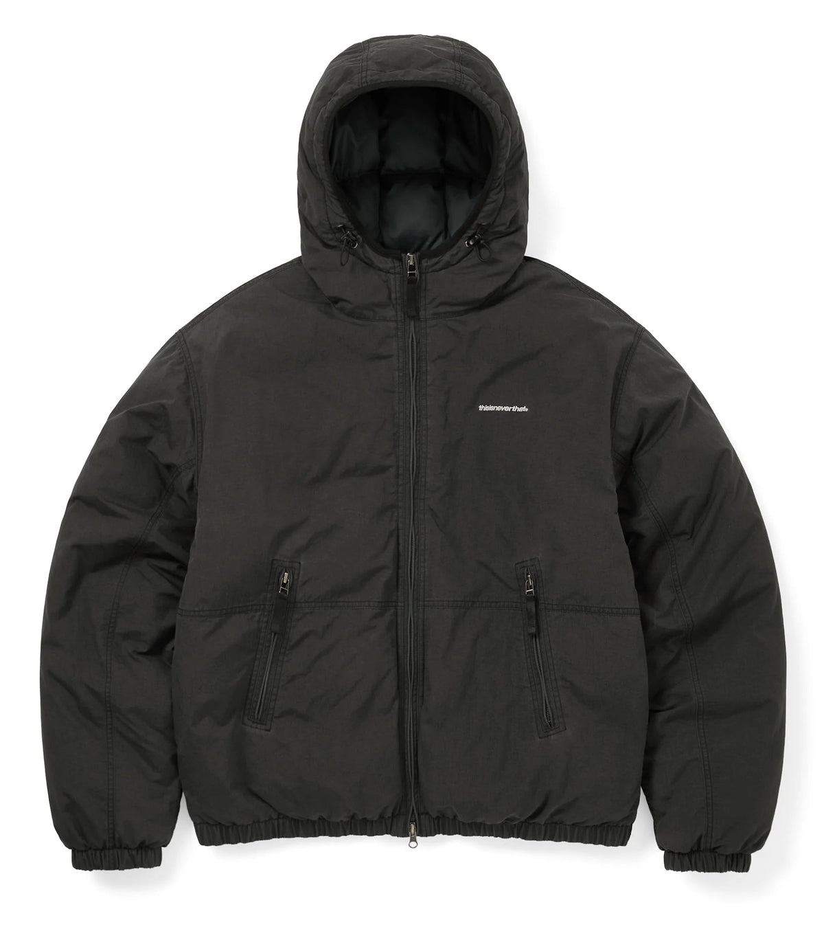 Washed Down Puffer Jacket Black / thisisneverthat