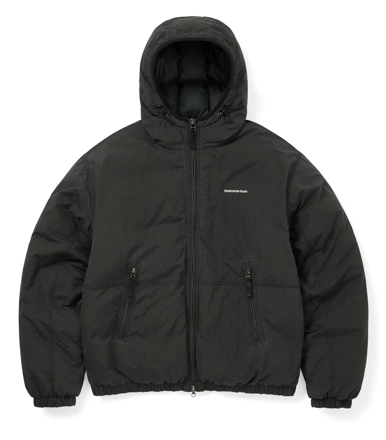 Washed Down Puffer Jacket Black / thisisneverthat
