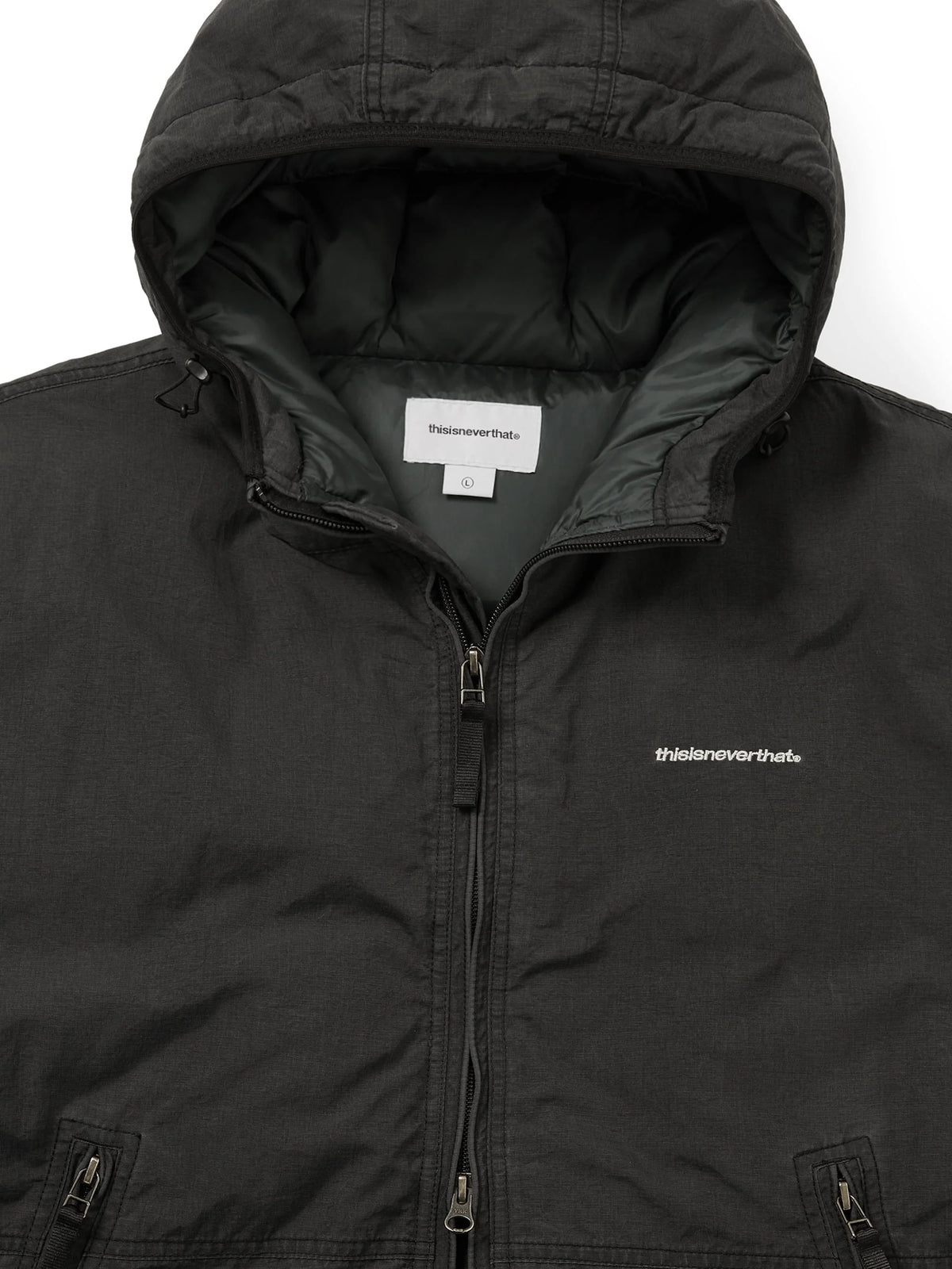 Washed Down Puffer Jacket Black / thisisneverthat