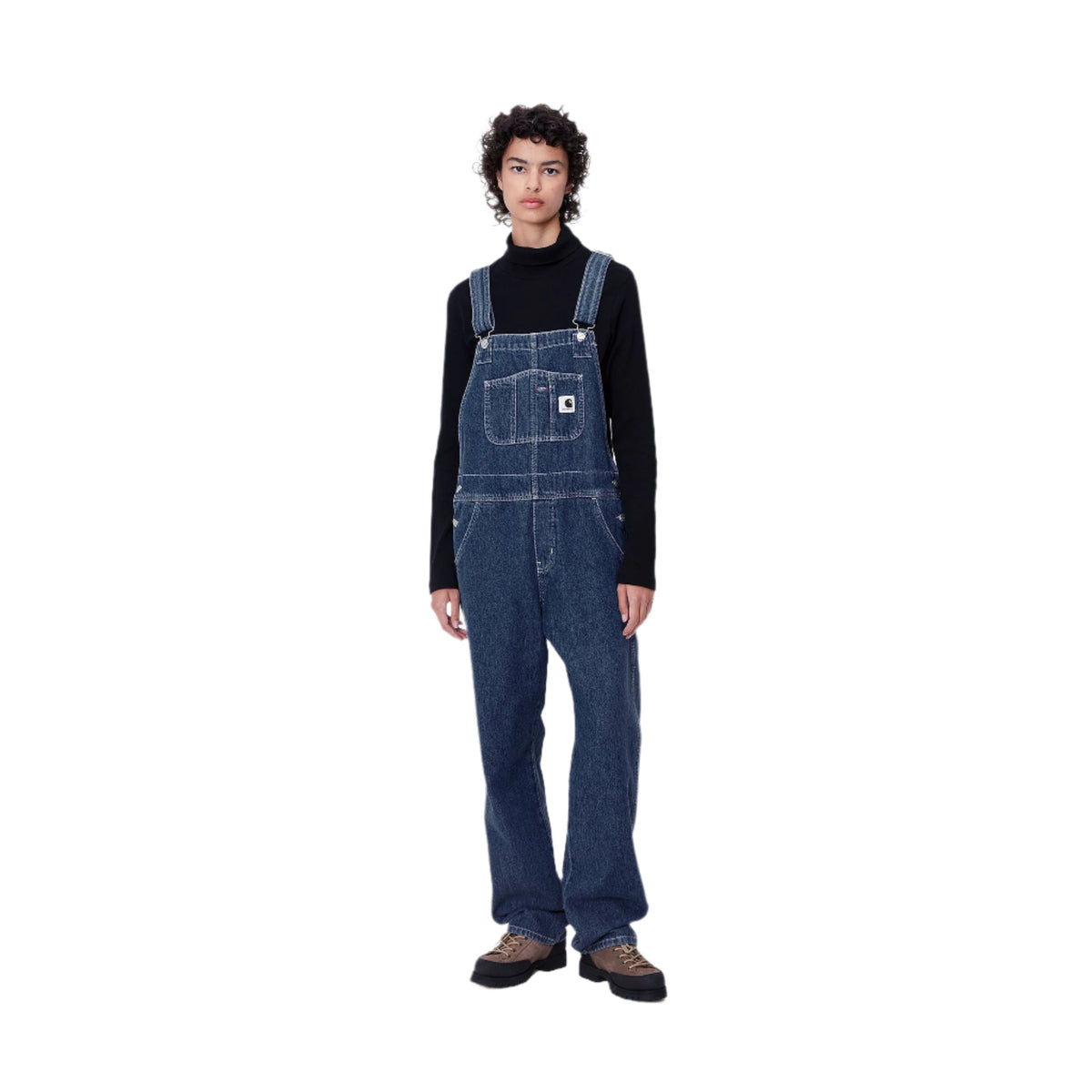 W&#39; Bib Overall Straight / CARHARTT WIP / BLUE STONE WASHED