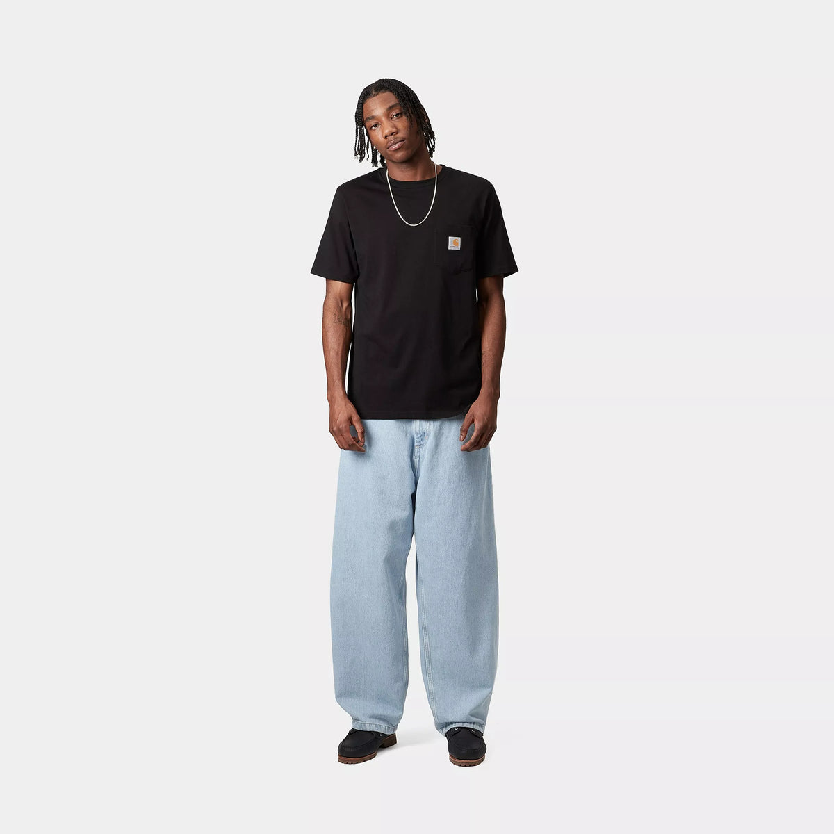 Brandon Pant  / carhartt wip / blue heavy stone bleached