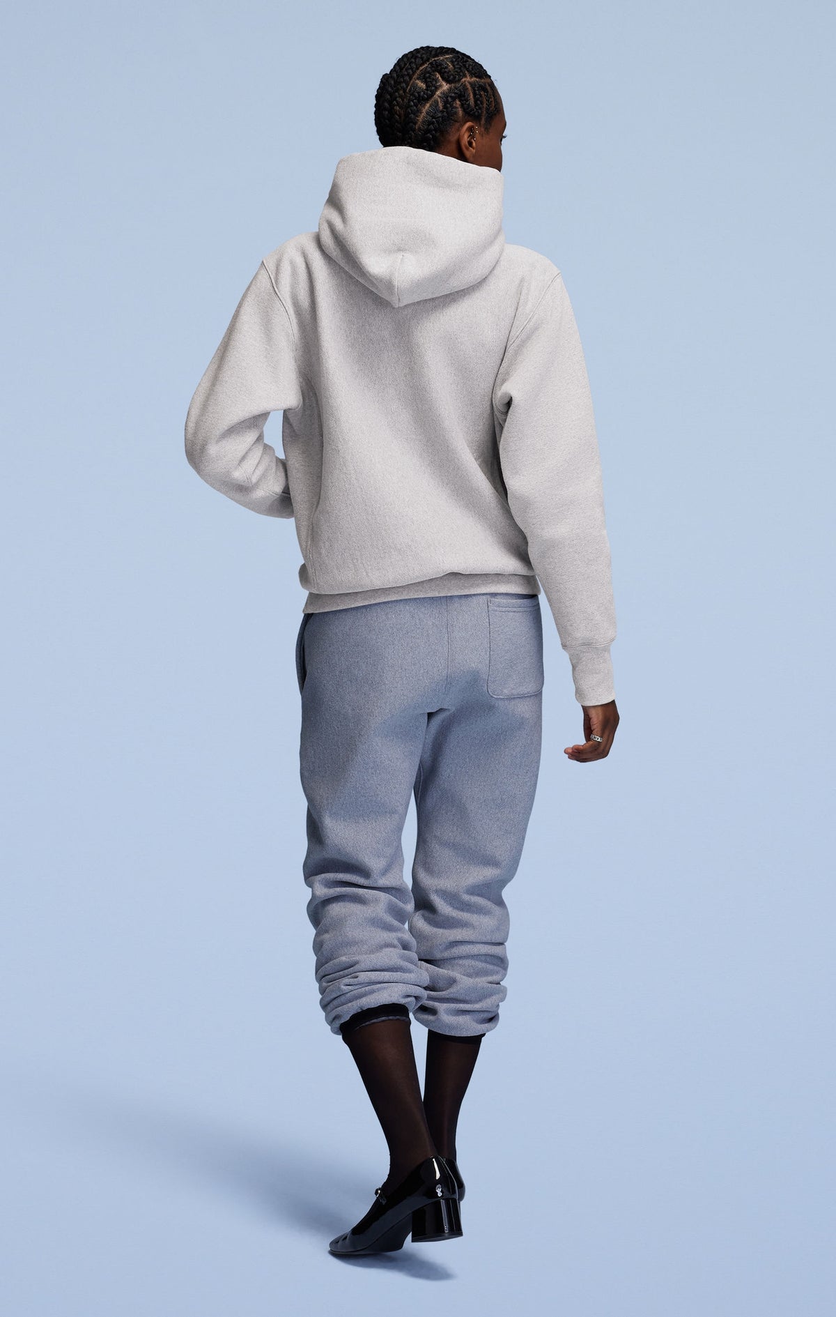 MADE IN USA HOODIE / CHAMPION PINNACLE / SILVER GREY