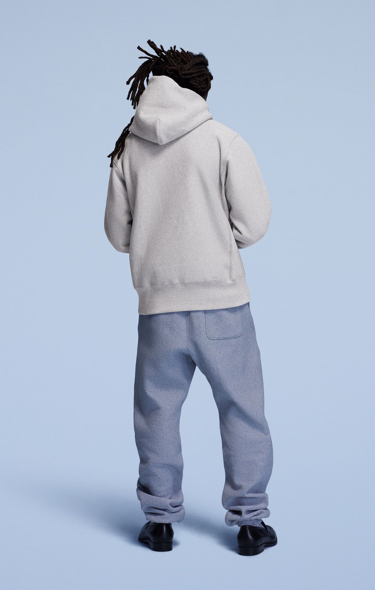 MADE IN USA HOODIE / CHAMPION PINNACLE / SILVER GREY